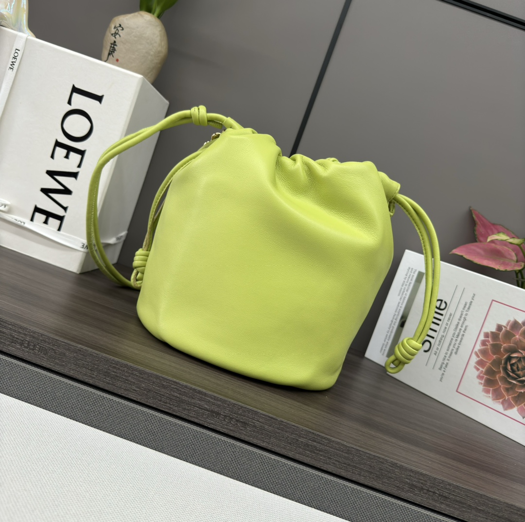 Loewe Paula’s Ibiza Flamenco Mini leather bucket bag Loewe