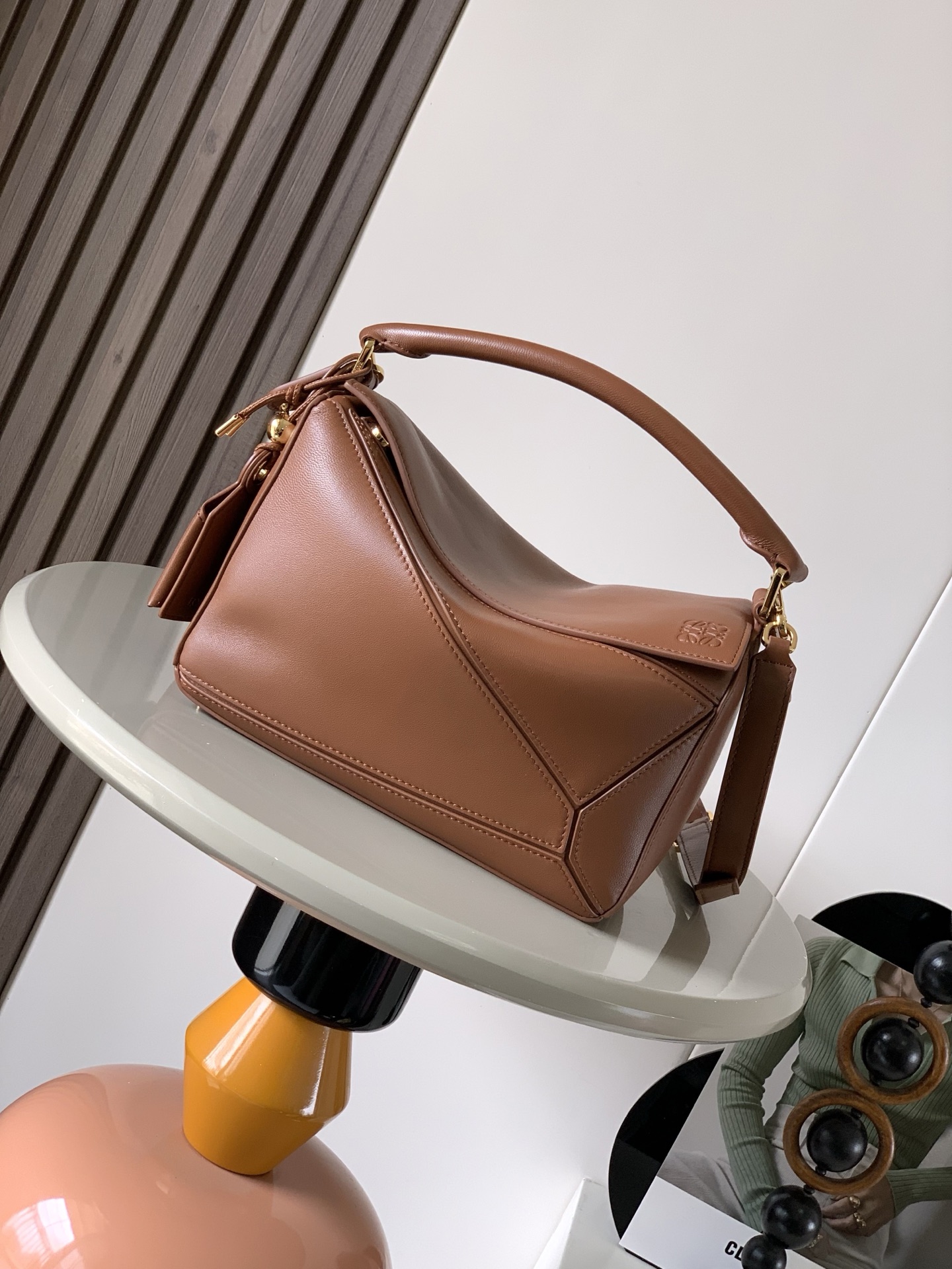 Loewe Small Featherlight Puzzle bag in nappa lambskin Beige – LOEWE