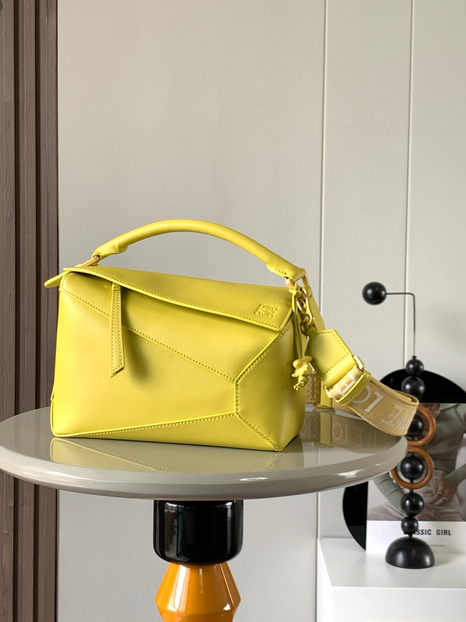 Loewe Mini Puzzle Edge bag in soft grained calfskin Brown – LOEWE
