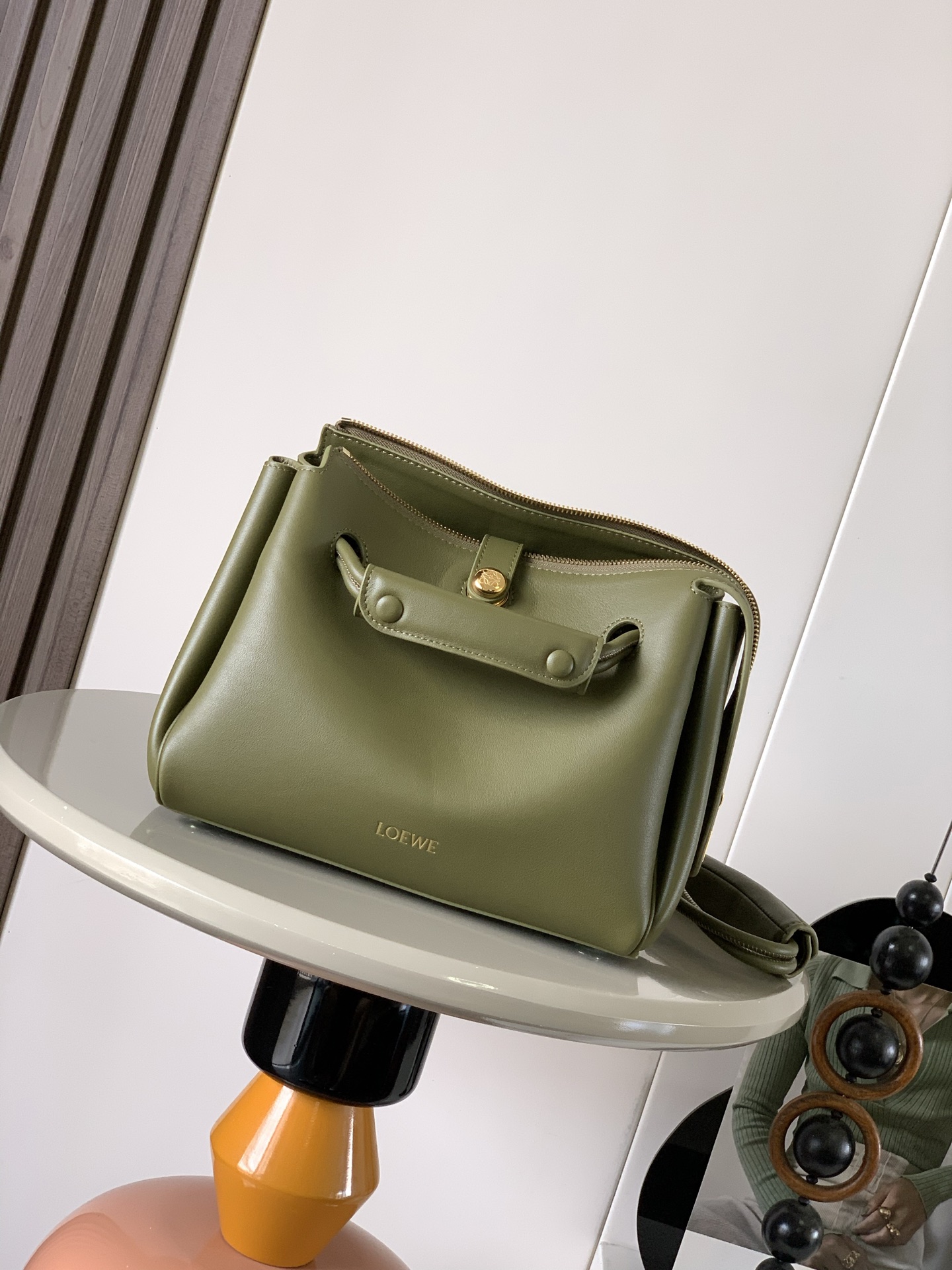 Loewe Medium Madrid bag in supple calfskin Green – LOEWE