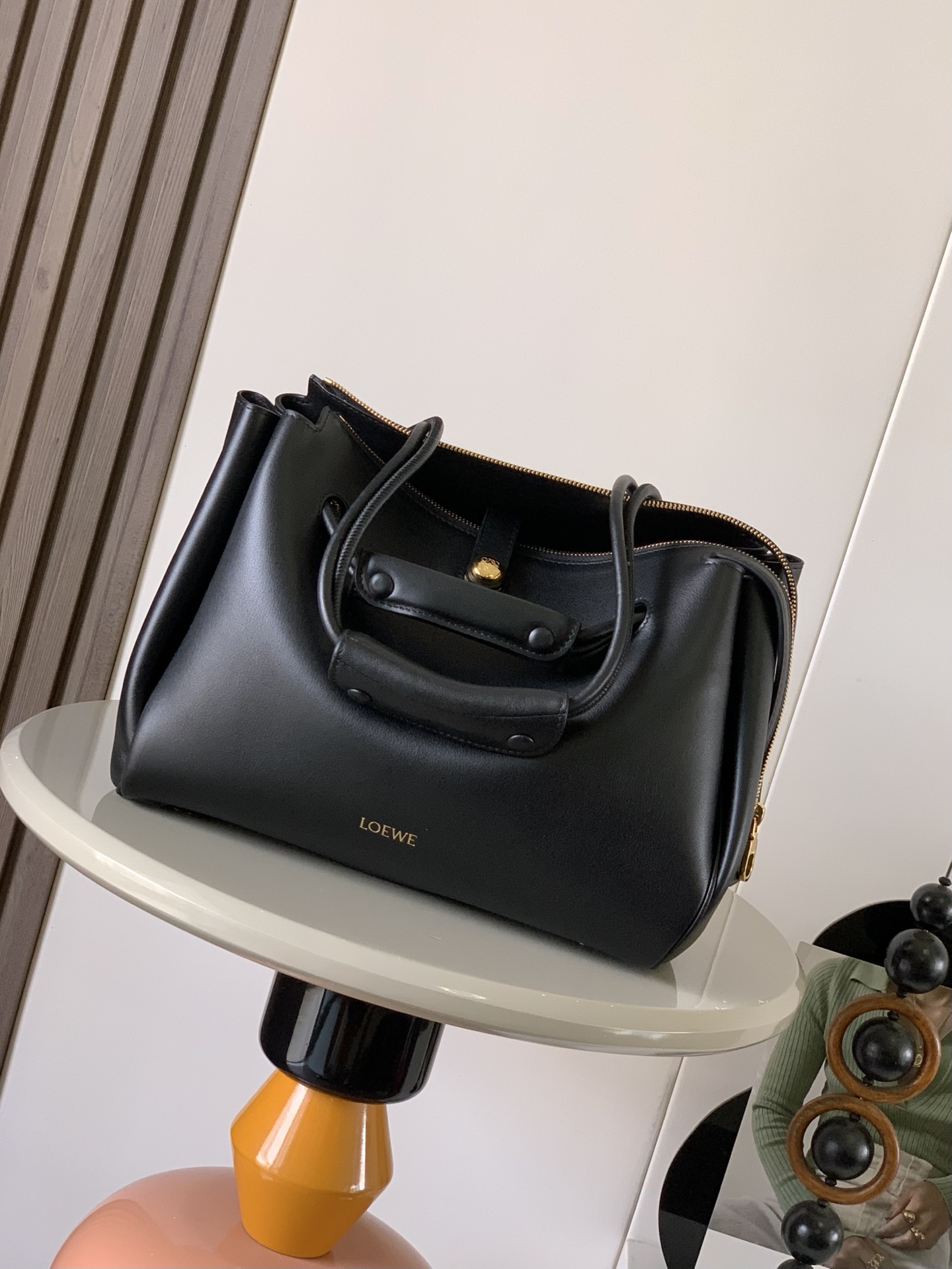 Loewe Large Madrid bag in supple calfskin Black – LOEWE