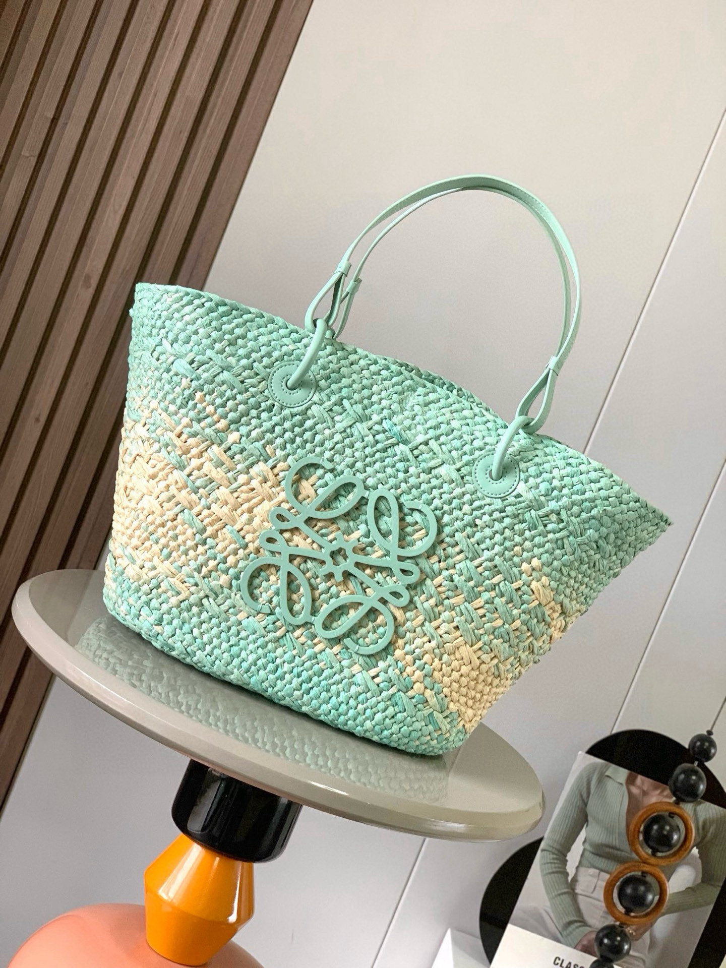 Loewe Paula’s Ibiza 2023 Small Anagram Basket Bag – Green