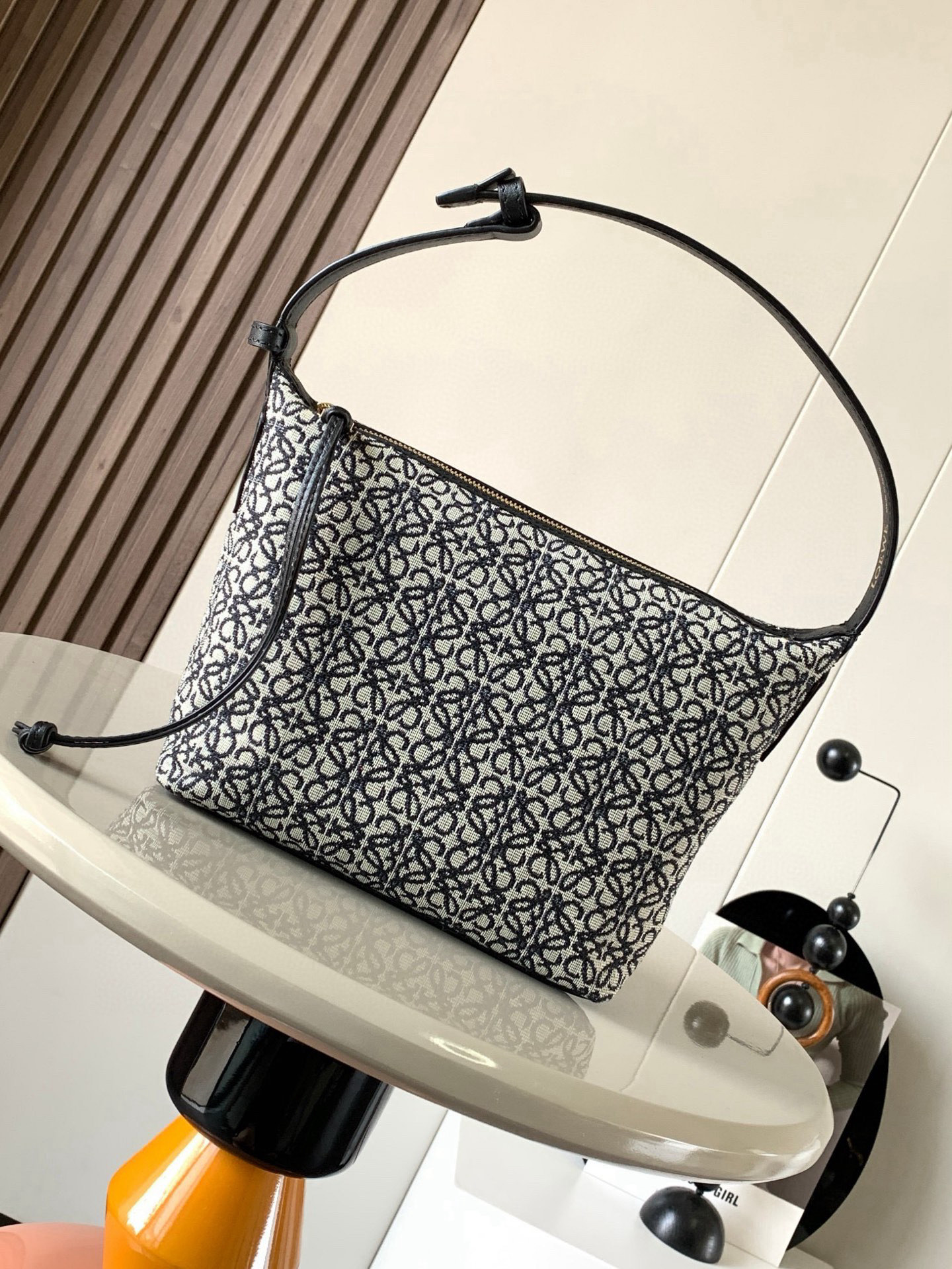 Loewe Cubi Anagram Jacquard Small Top Handle Bag