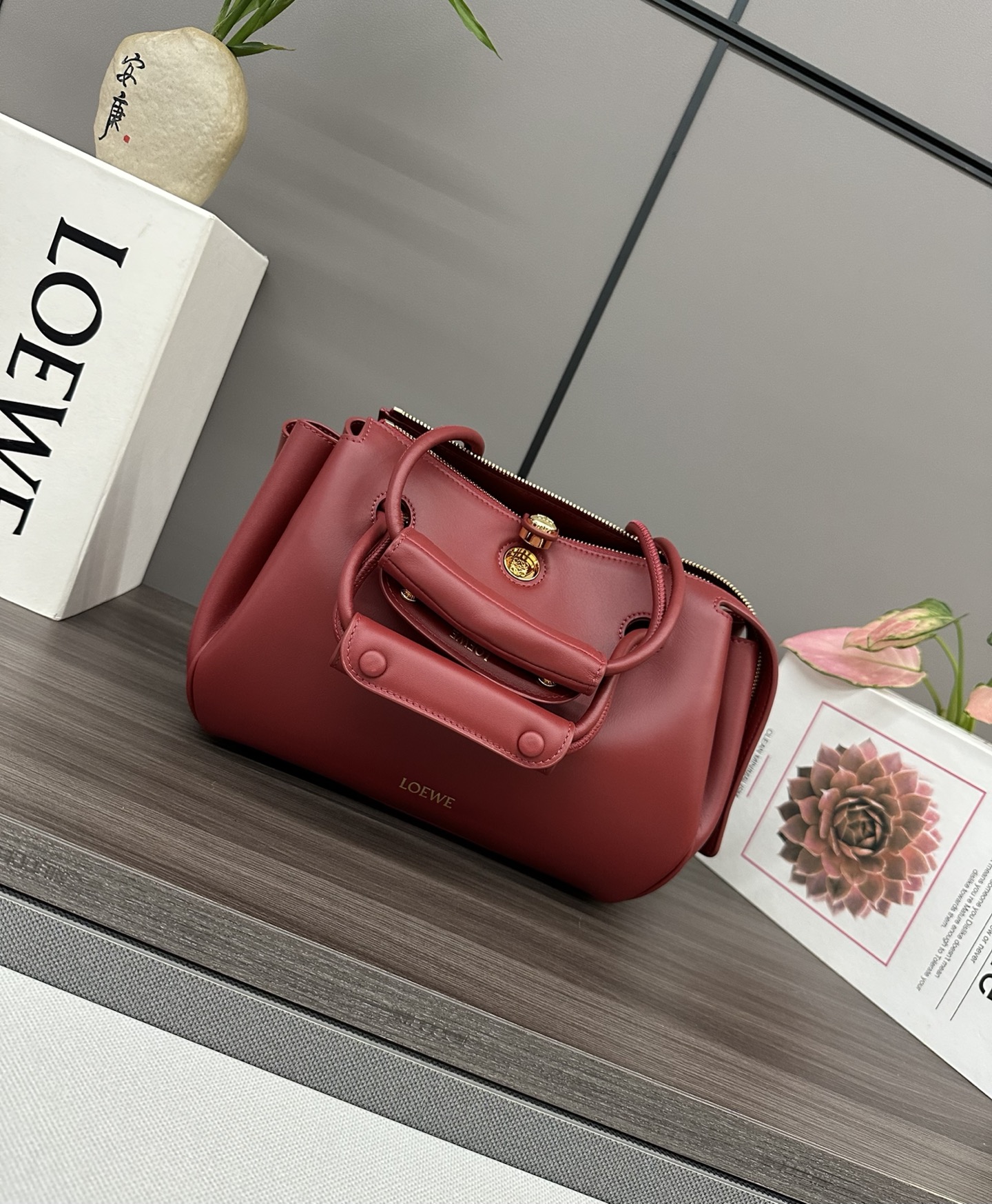 Loewe Small Madrid bag in supple calfskin Red – LOEWE