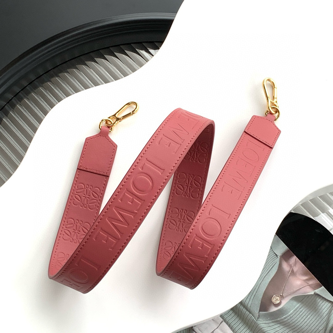 Loewe Anagram Solid Strap in Plumrose  LOEWE 06679