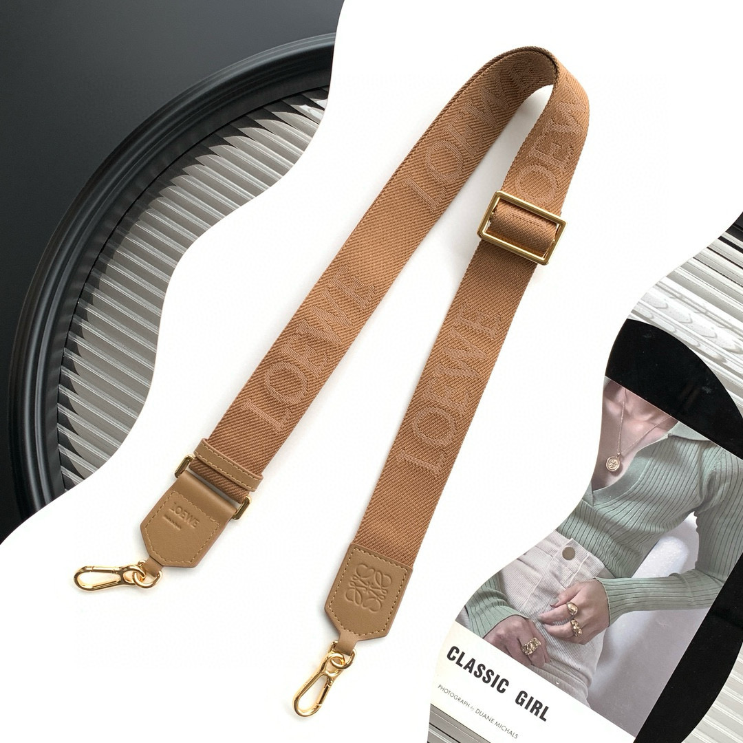 Loewe Black and Gold Anagram Reversible Belt