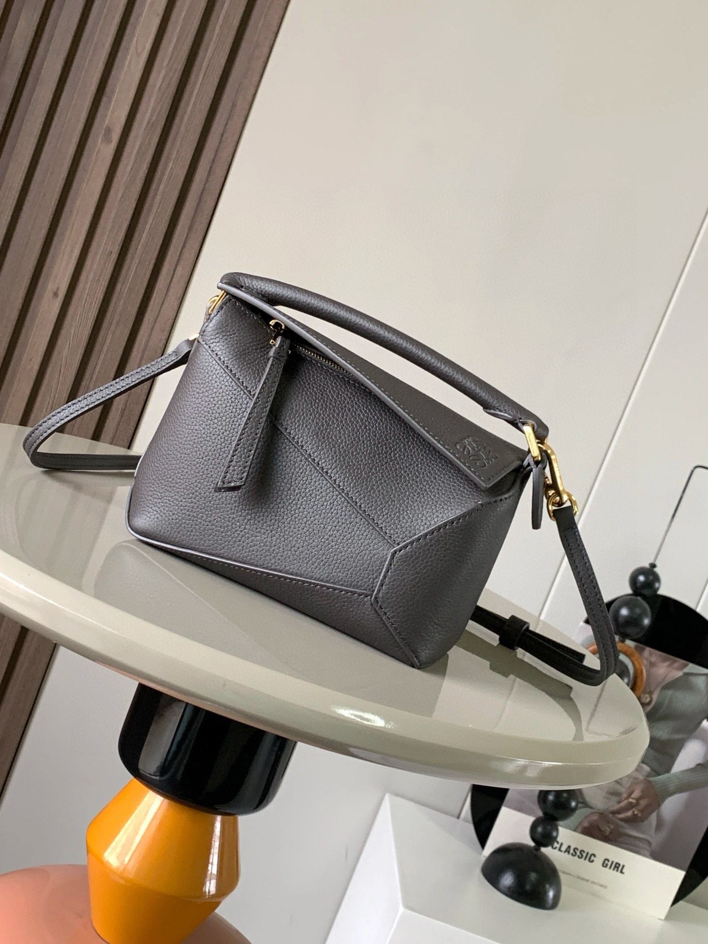 Loewe Mini Puzzle bag in soft grained calfskin