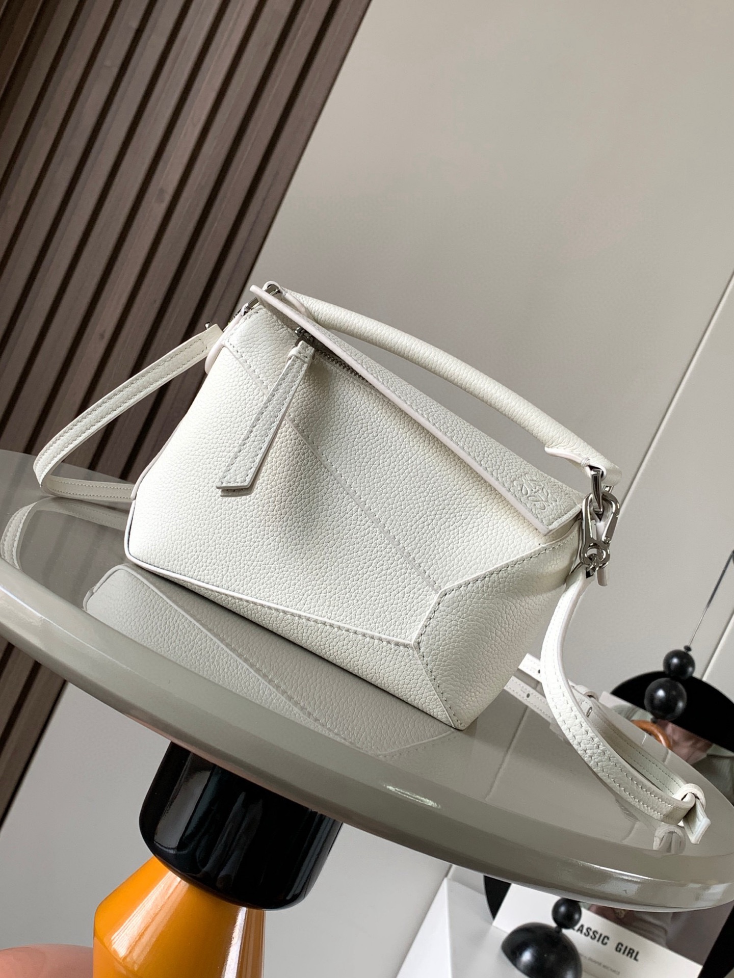 Loewe Mini Puzzle Bag Leather 2 Way Shoulder white – eBay