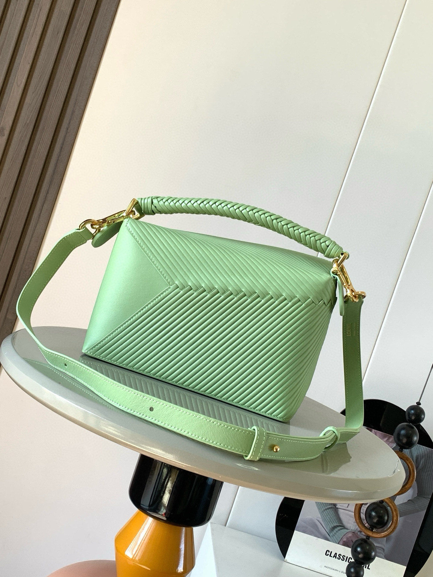 Loewe Small Puzzle bag in calfskin Green – LOEWE LOEWE 07529