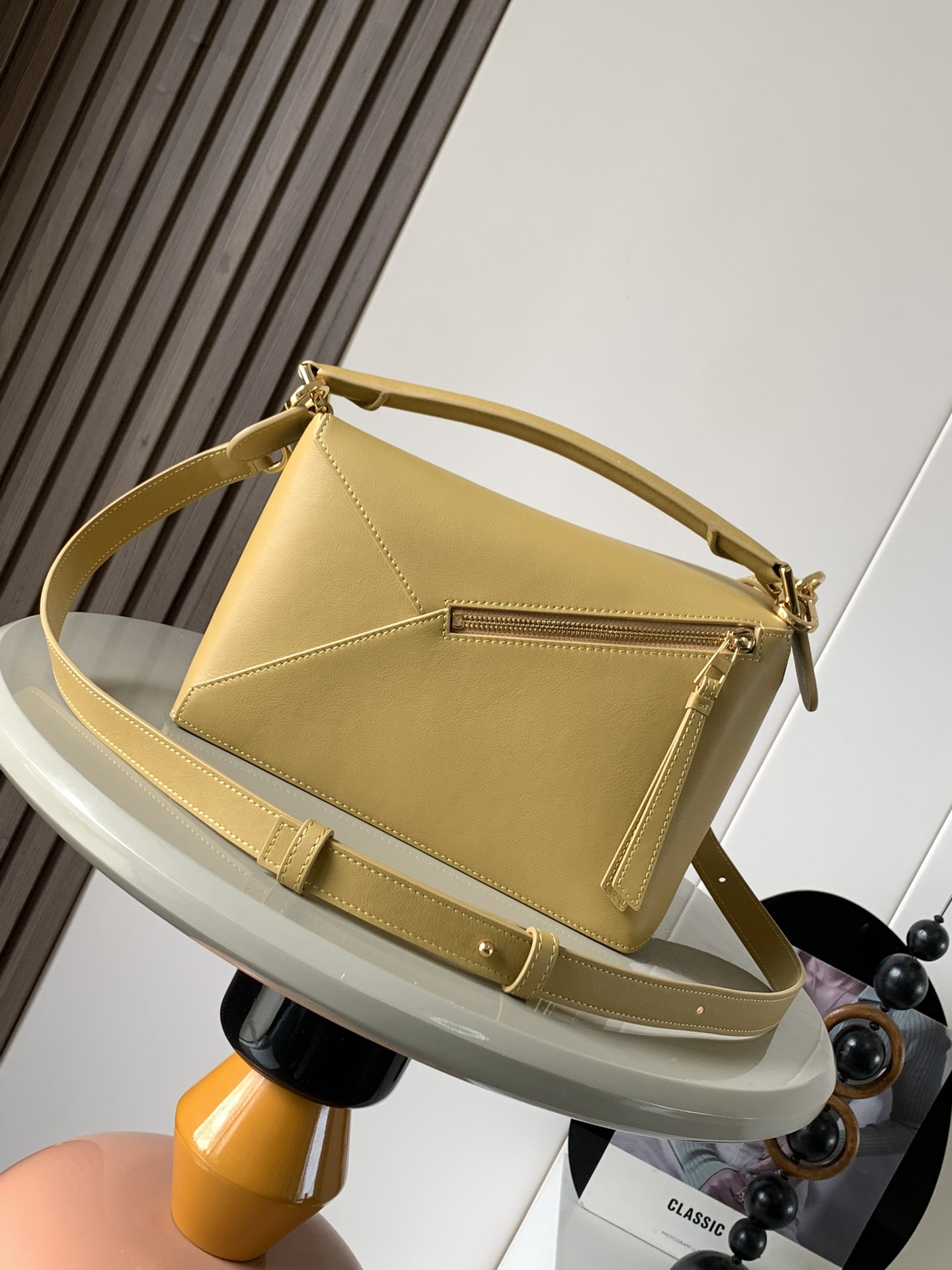 LOEWE Small Leather Puzzle Edge Top-Handle Bag