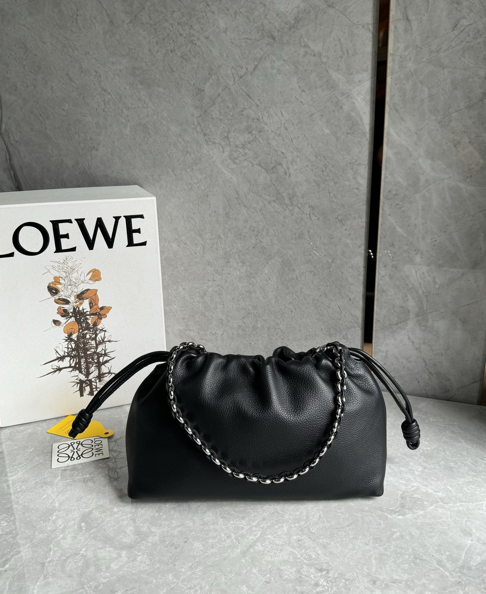 LOEWE Large Flamenco Leather Shoulder Bag |