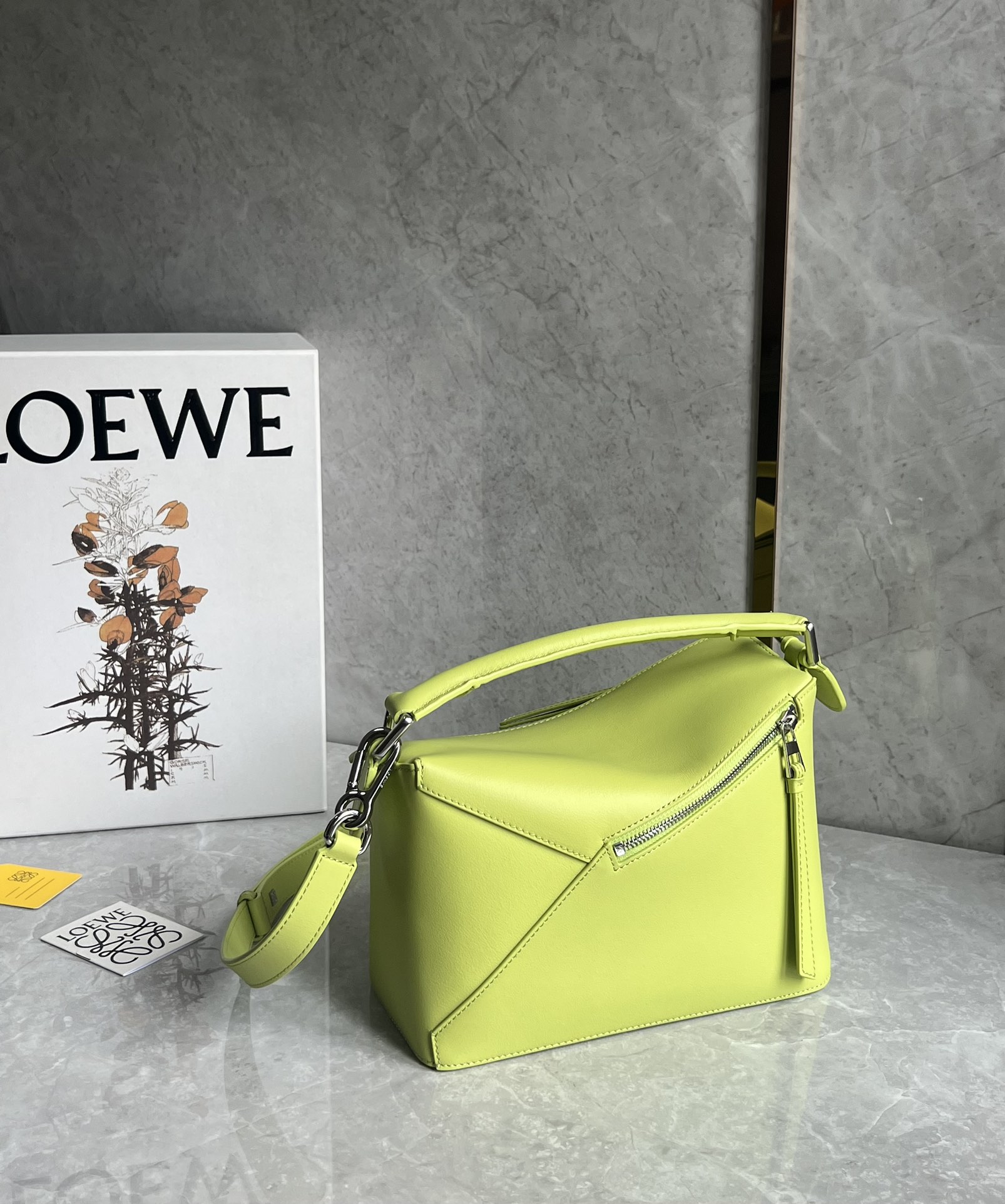 LOEWE Mini Puzzle Edge Leather Shoulder Bag