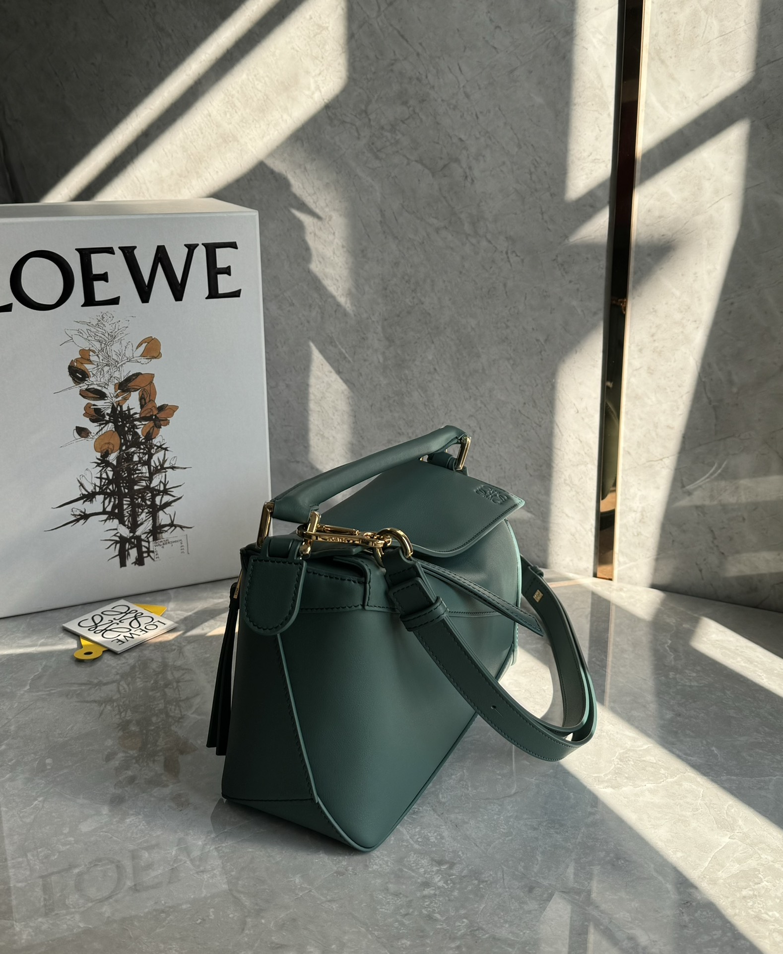 Loewe Pre-Owned Small Puzzle Tote Bag | Green
