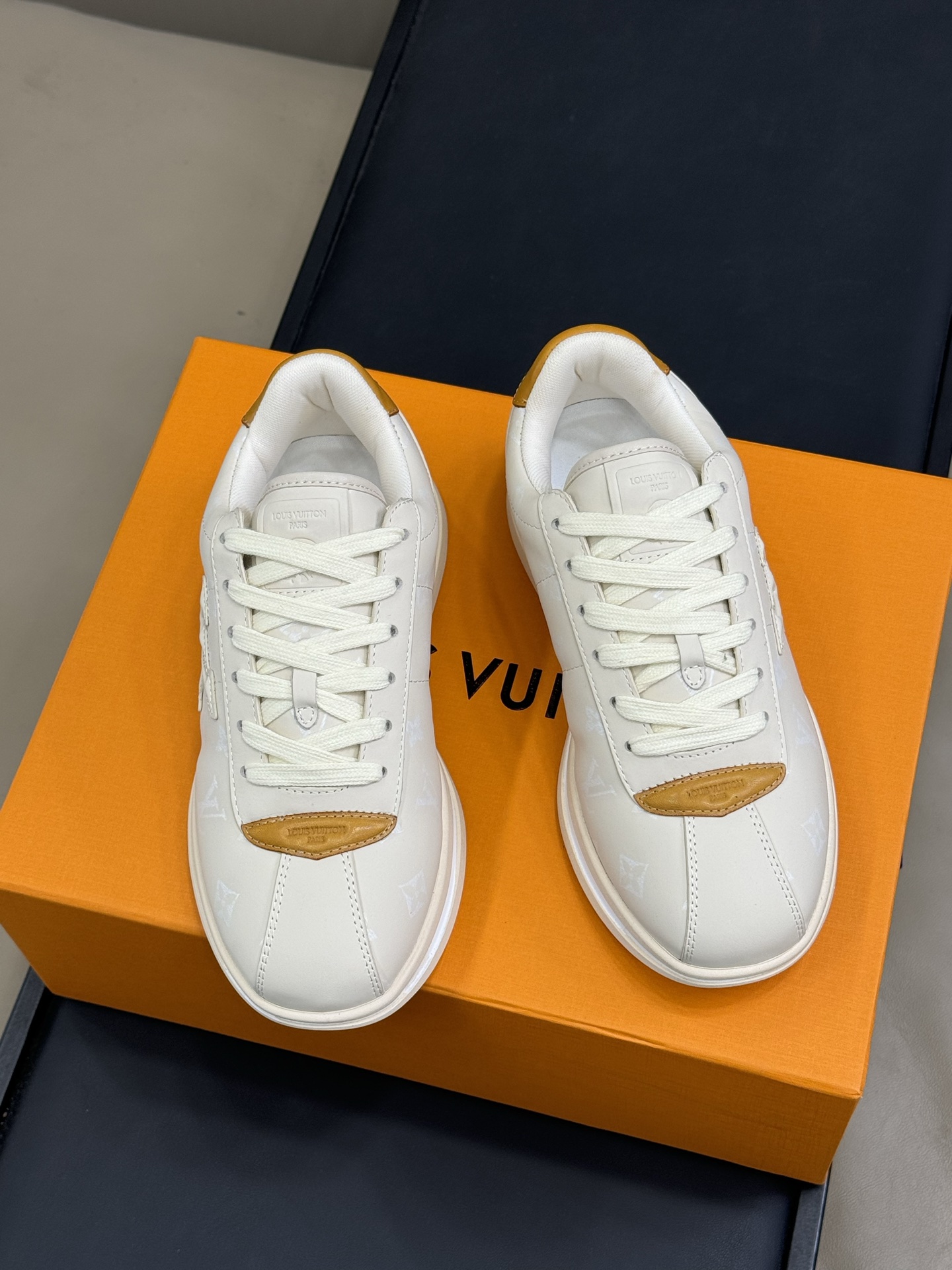 Louis Vuitton Nigo’s New white Bread Bread Shoes
