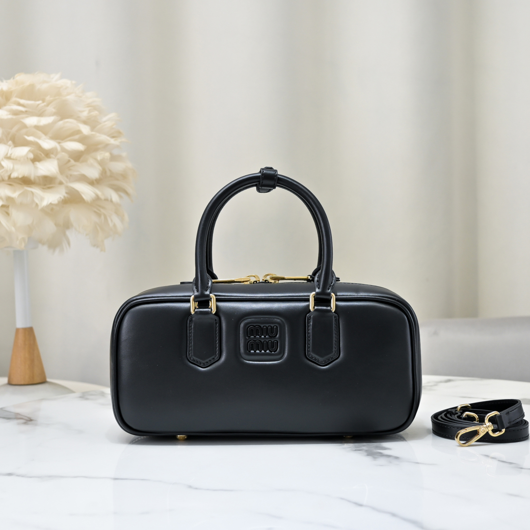 Miu Miu Black Arcadie Leather Mini-bag | Miu Miu