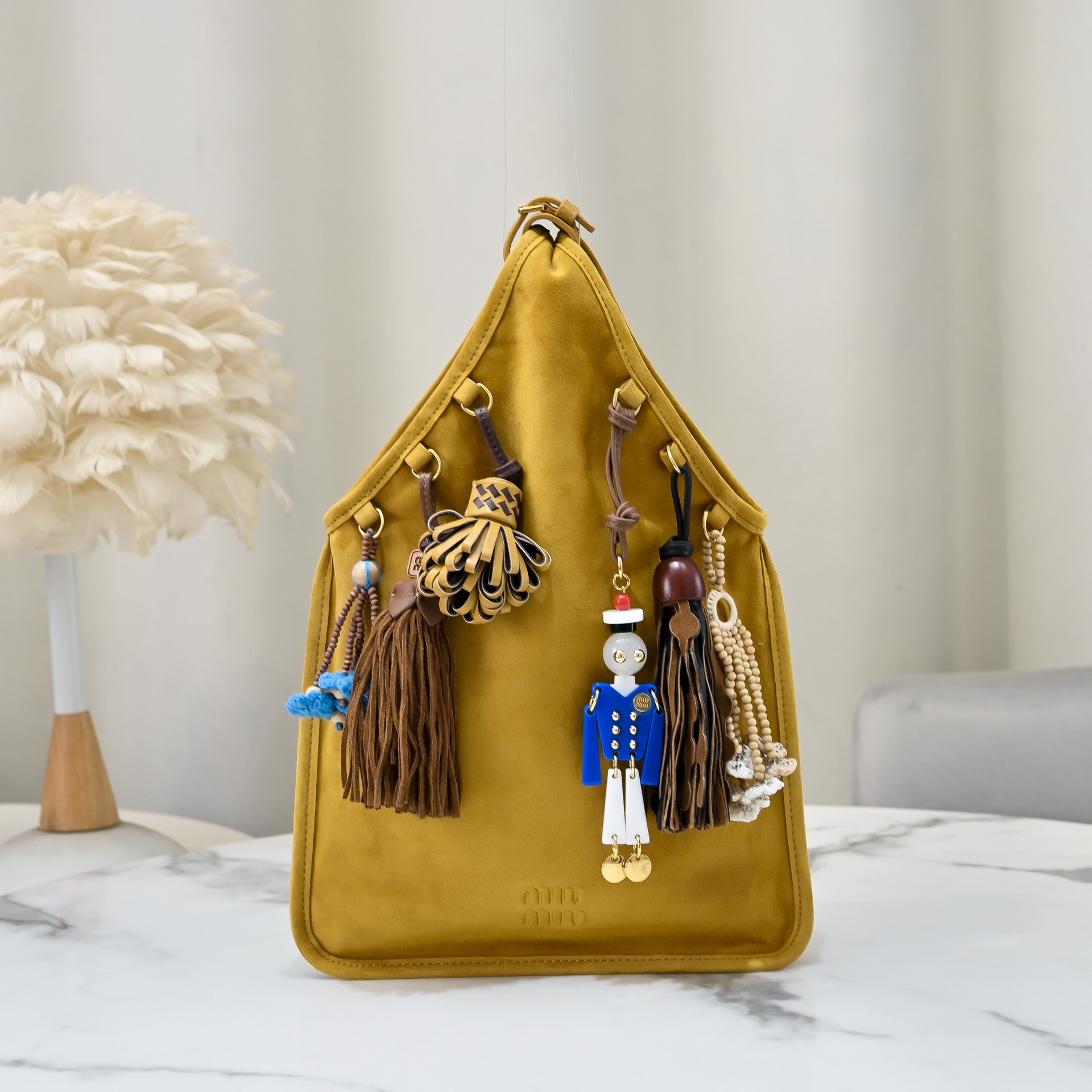 Miu Miu Whiskey Suede Bag With Trick | Miu Miu
