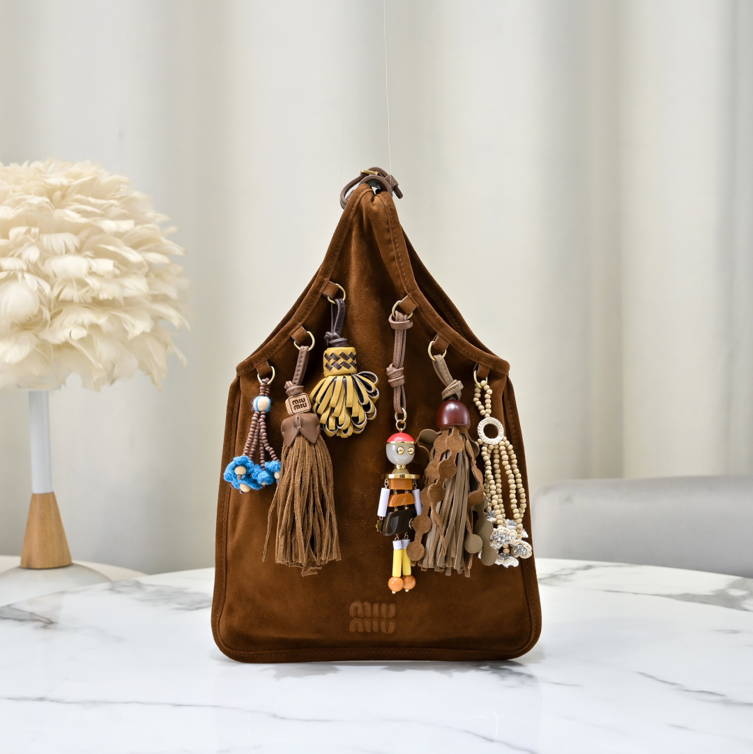Miu Miu Oak Suede Bag With Trick | Miu Miu