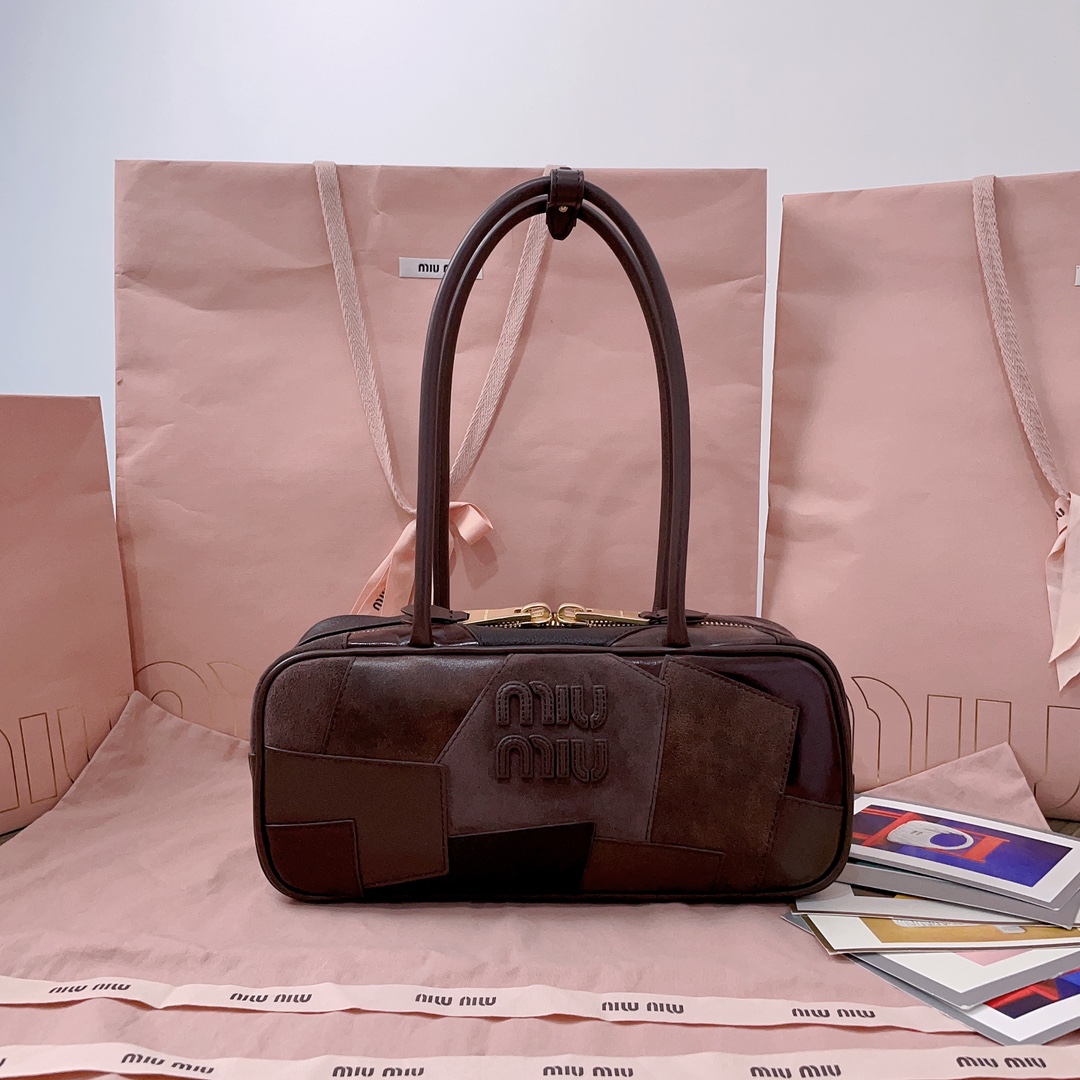 Miu Miu Briarwood Beau Leather Patchwork Bag | Miu Miu