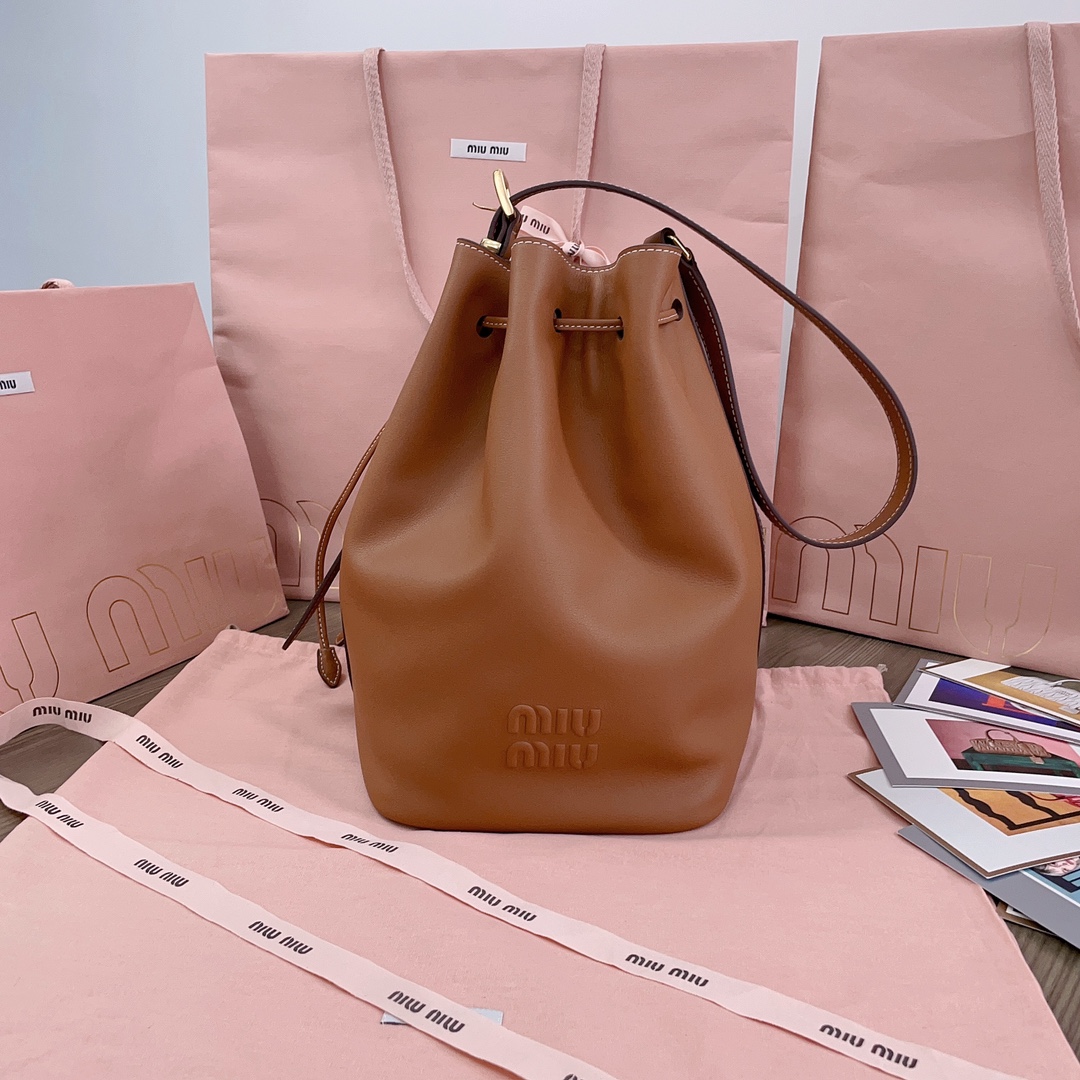 Buy Miu Miu Softy Handbag ‘Brown’ -Miu Miu  00639