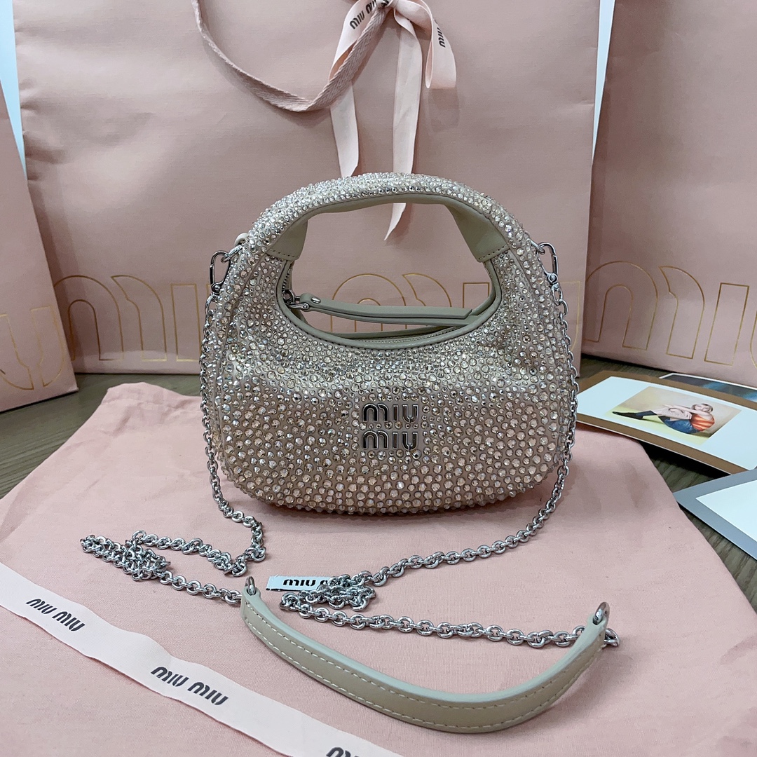 Miu Miu Wander crystal-embellished Shoulder Bag |