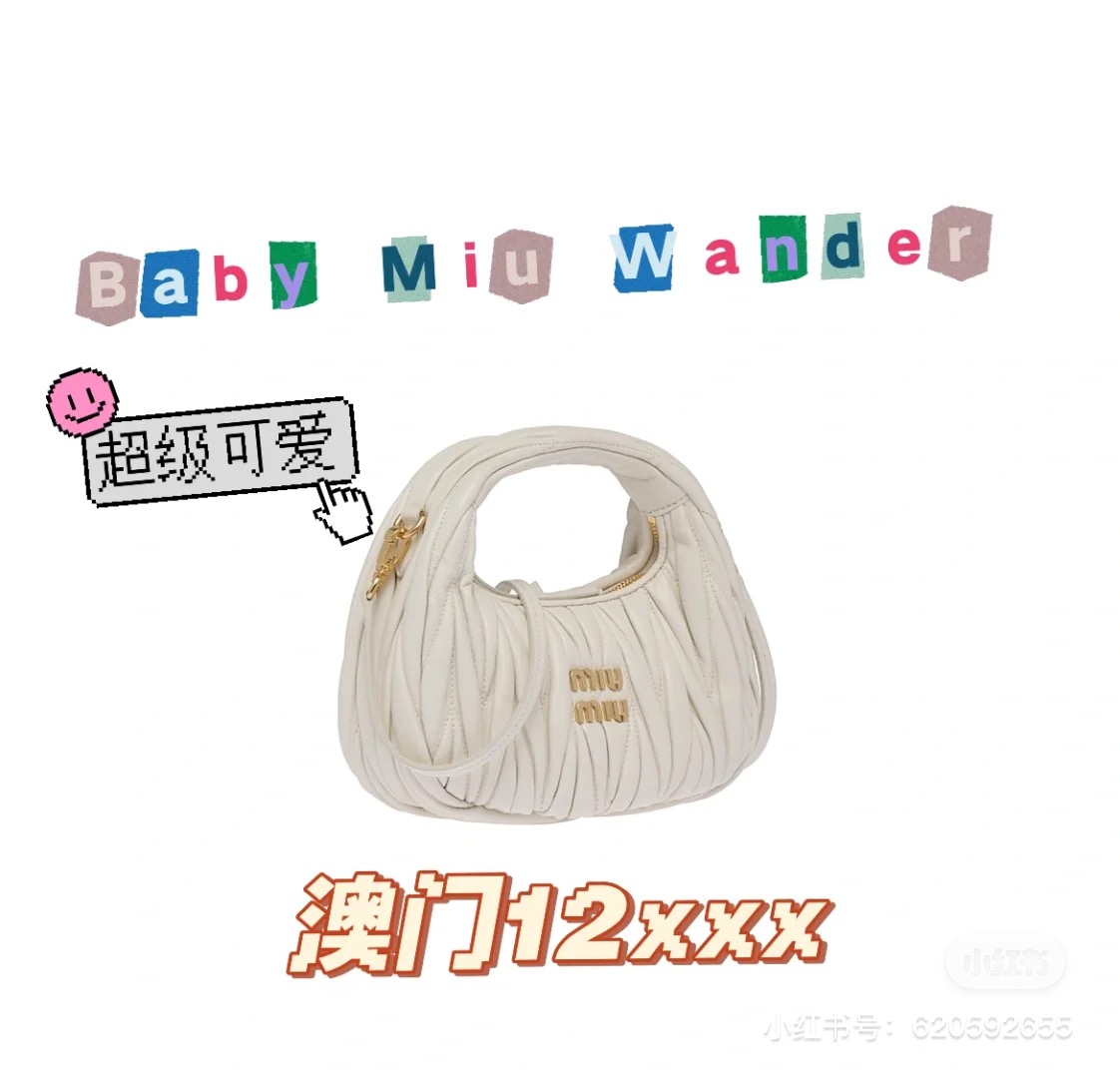 Miu Miu White Wander Matelassé Nappa Leather Micro Hobo Bag | Miu Miu Miu 00789