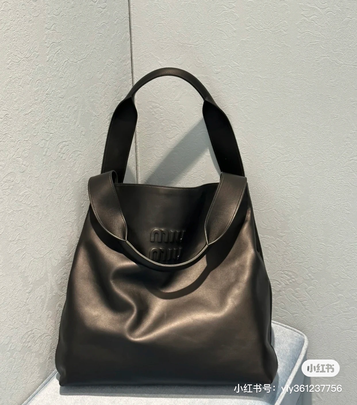Miu Miu Leather Hobo – Black Hobos, Handbags – MIU213821