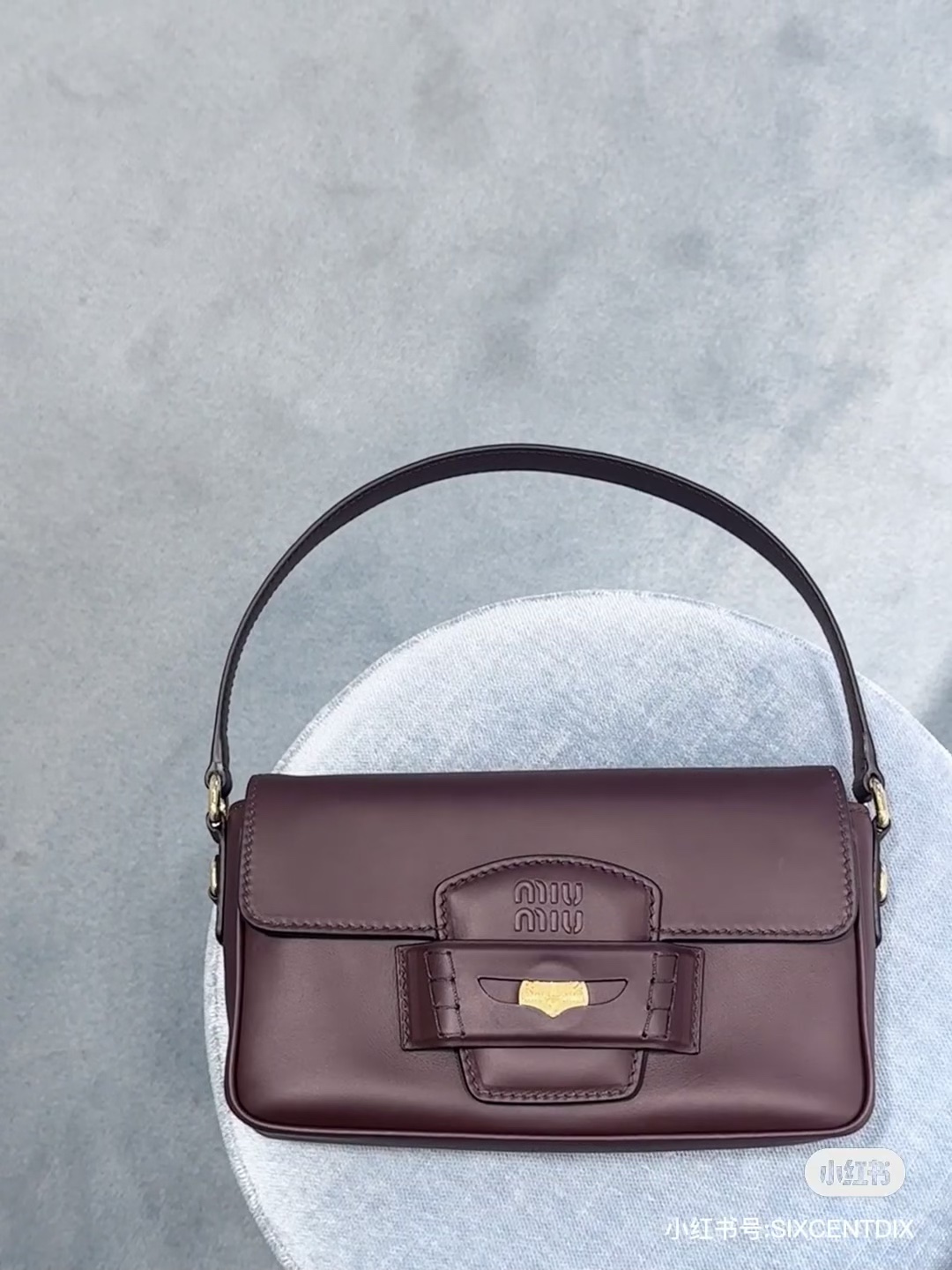 MIU MIU Fine Calf Penny Shoulder Bag Radica 1664677
