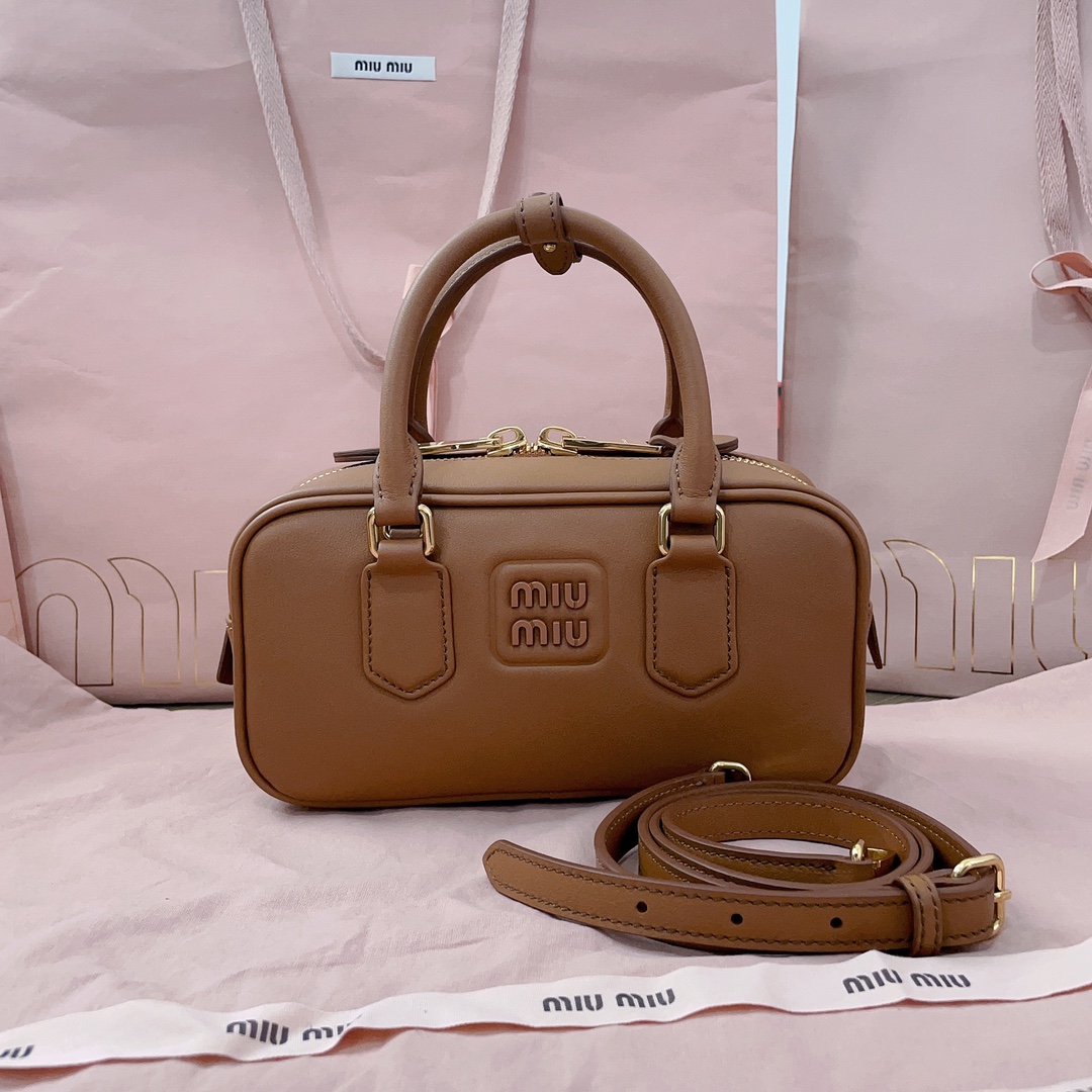 Miu Miu Brown Arcadie Womens Handbag Miu Miu