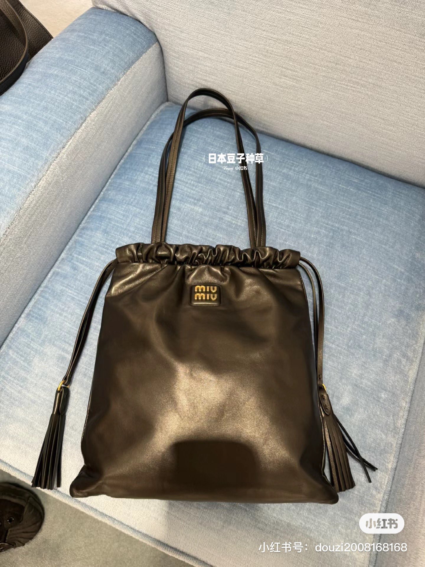 Miu Miu Joie Leather Bag | Black