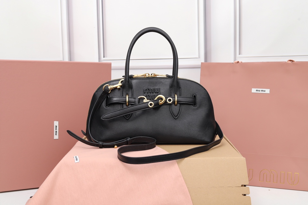 bAG Miu Miu Aventure Top-handle Bag ‘Black’ 5BB169-