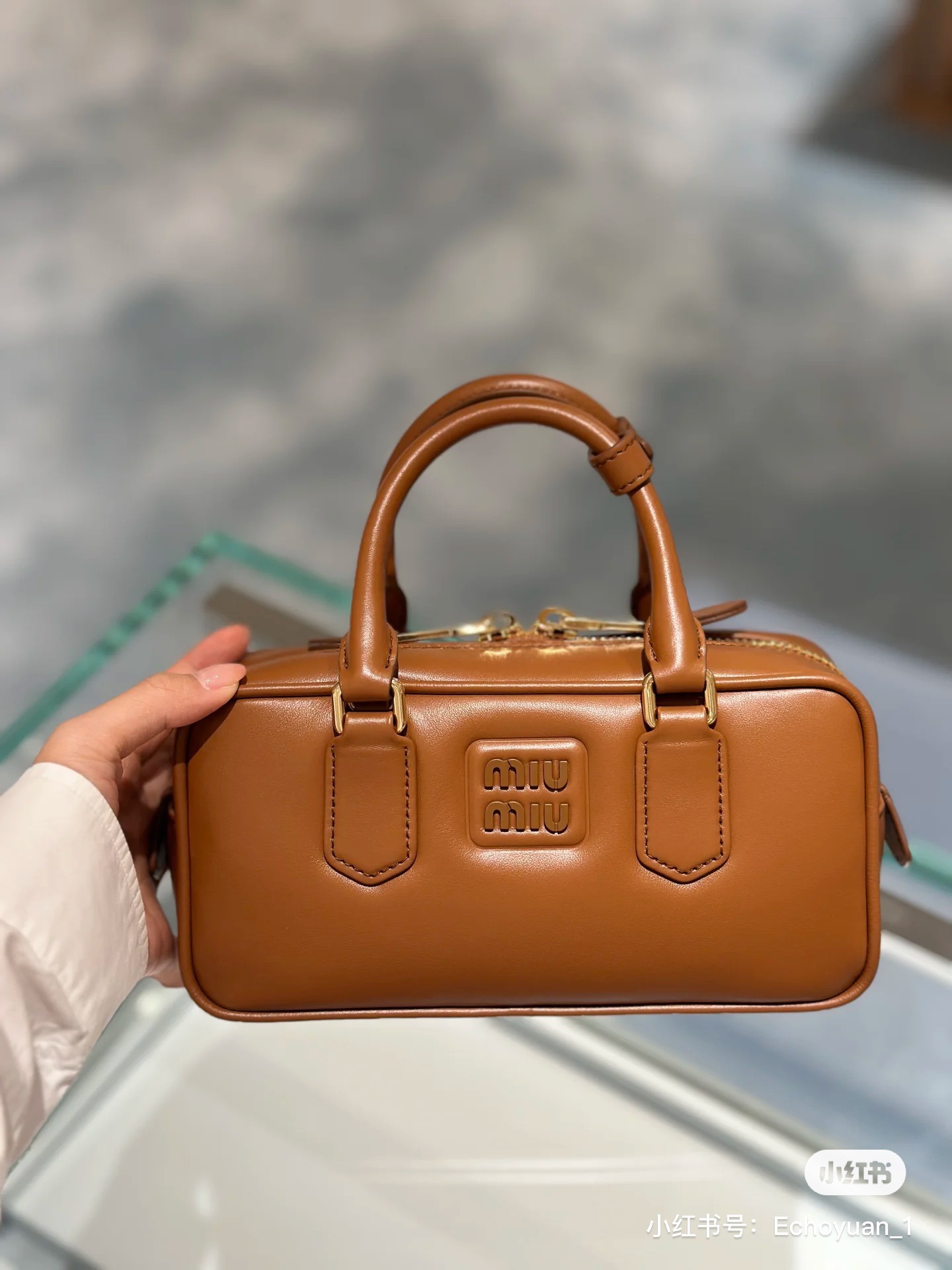 Miu Miu Pre-Owned 2010-2024 Leather Arcadie Satchel | Brown