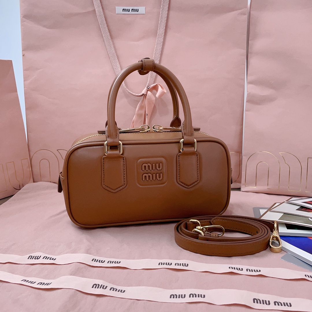 Miu Miu Brown Arcadie Womens Handbag Miu Miu
