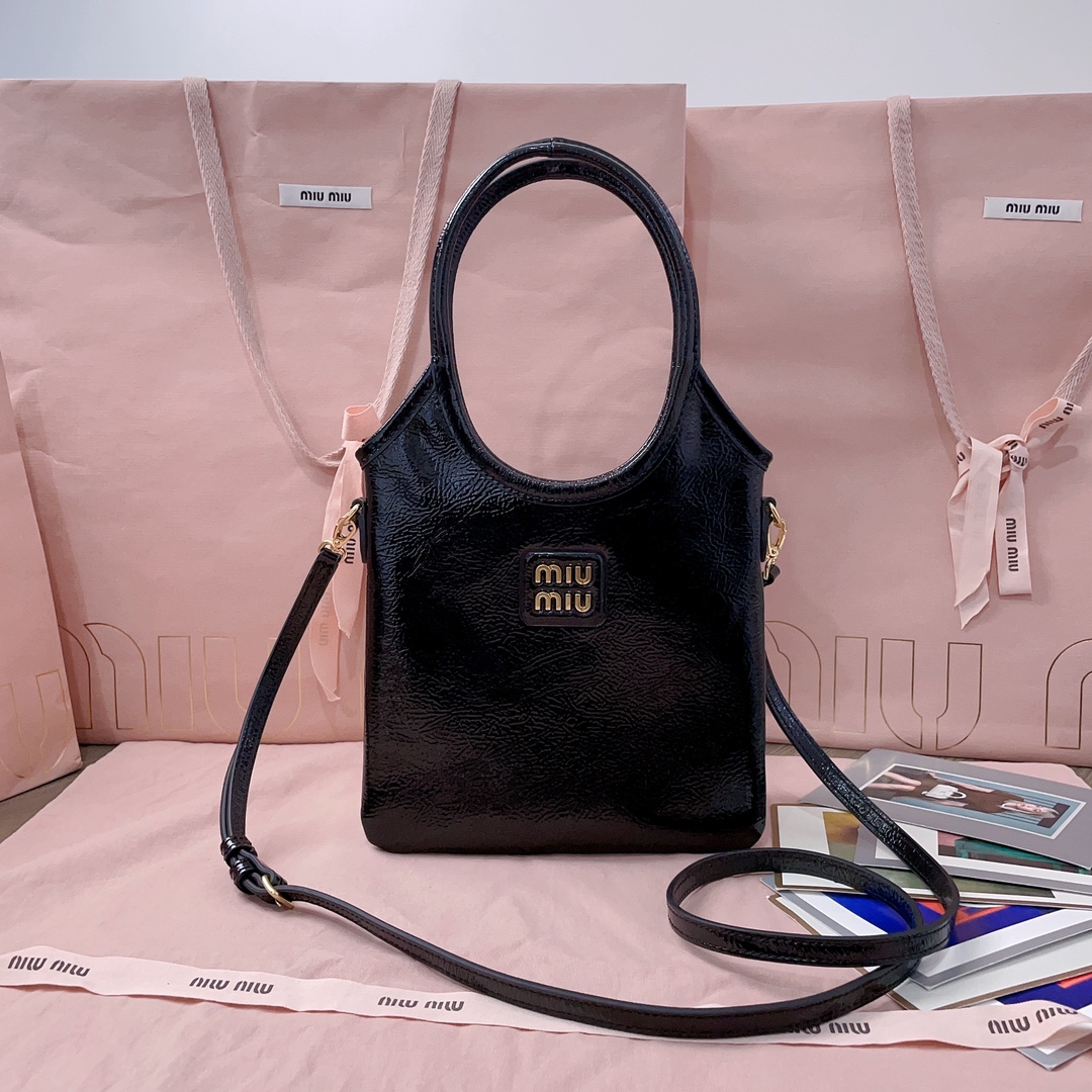 Miu Miu IVY Patent Crossbody Bag – Crossbody Bags –