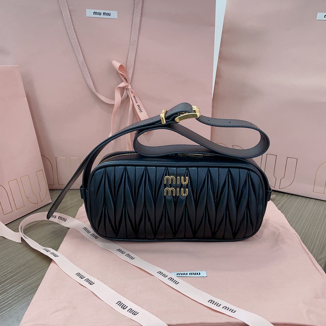Miu Miu Shoulder Bag Black Womens Miu Miu