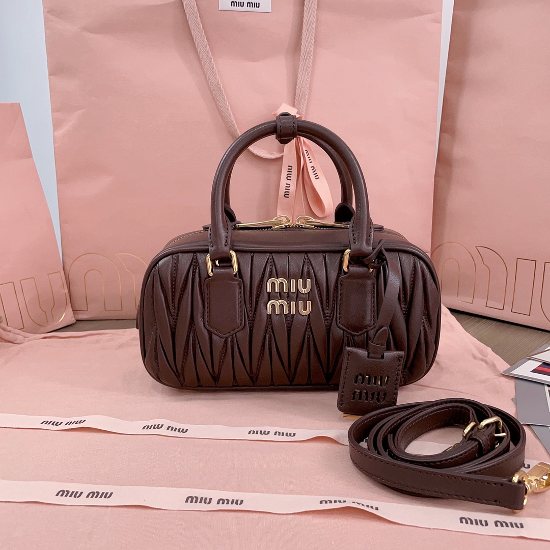 Miu Miu Briarwood Arcadie Matelassé Nappa Leather Bag | Miu Miu