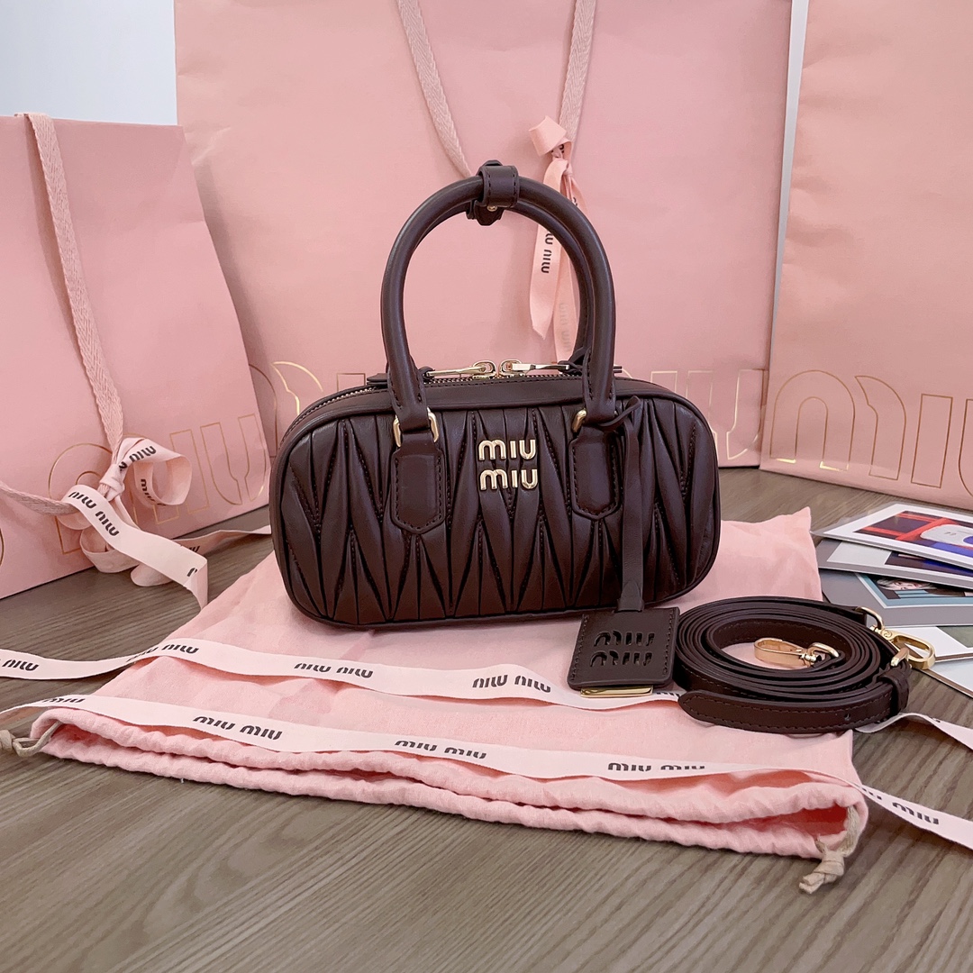 Miu Miu Briarwood Arcadie Matelassé Nappa Leather Bag | Miu Miu