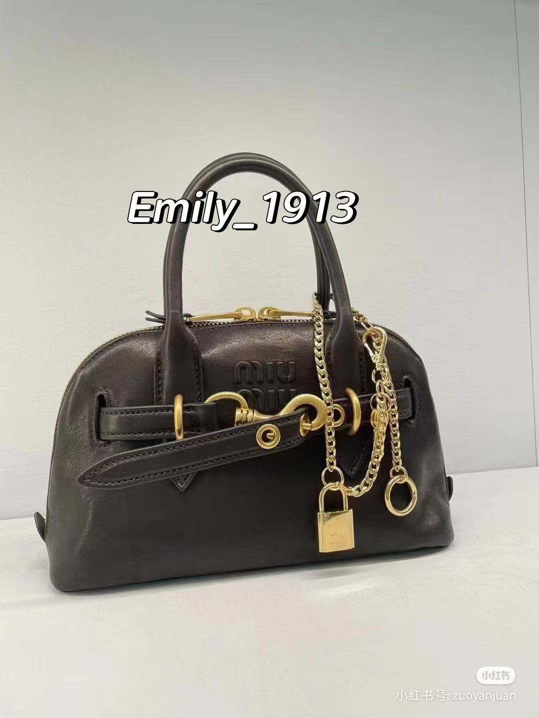 Miu Miu Leather Aventure Top Handle Bag – Black Handle