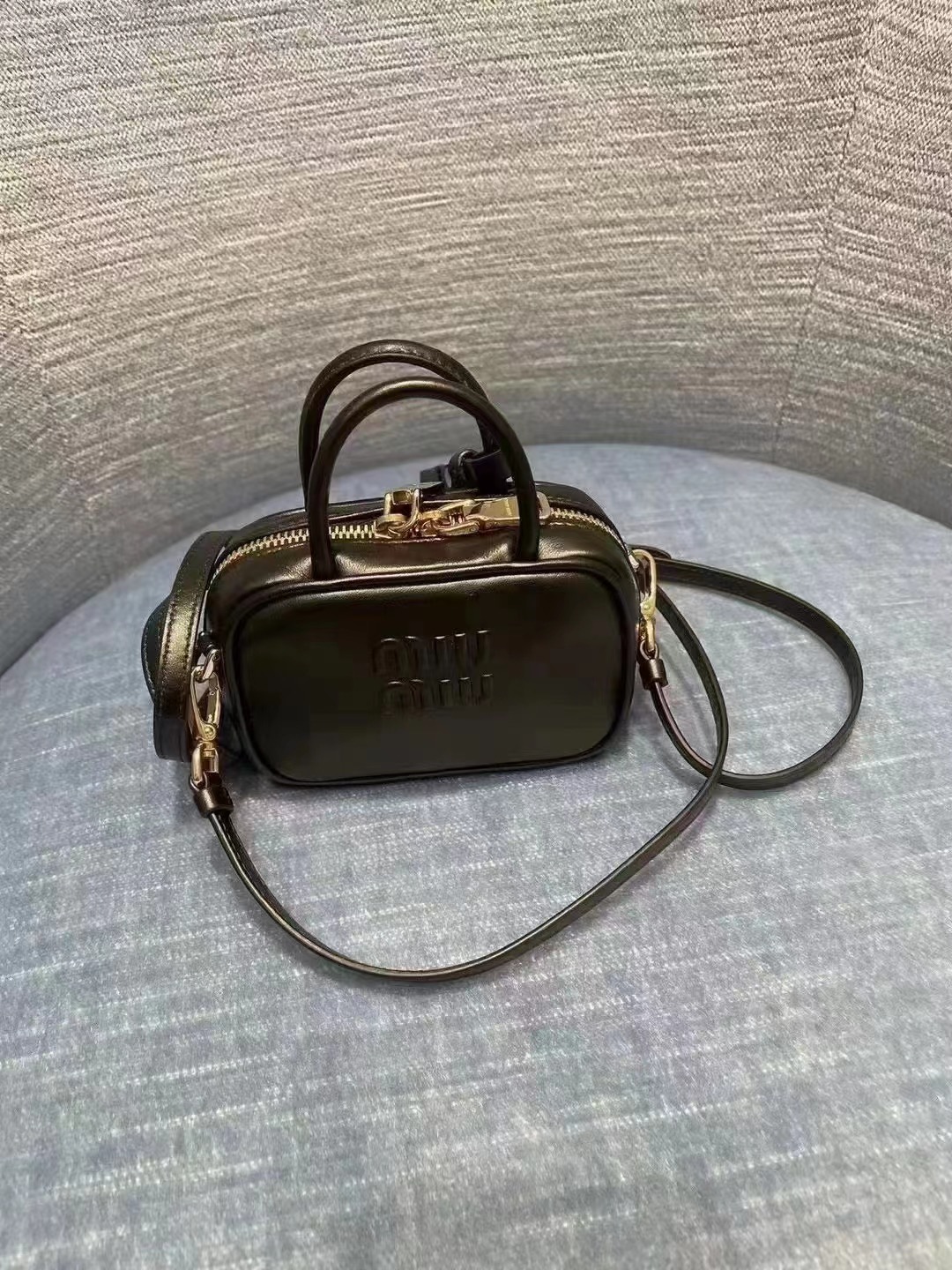 Miu Miu Beau leather micro bag – Brown Bag Accessories, Accessories – MIU208272