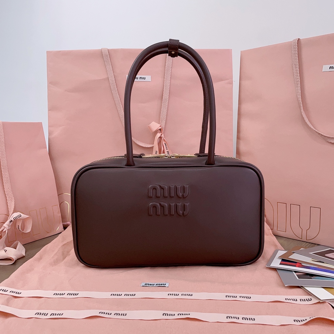 Miu Miu Leather Top-Handle Bag – Briarwood