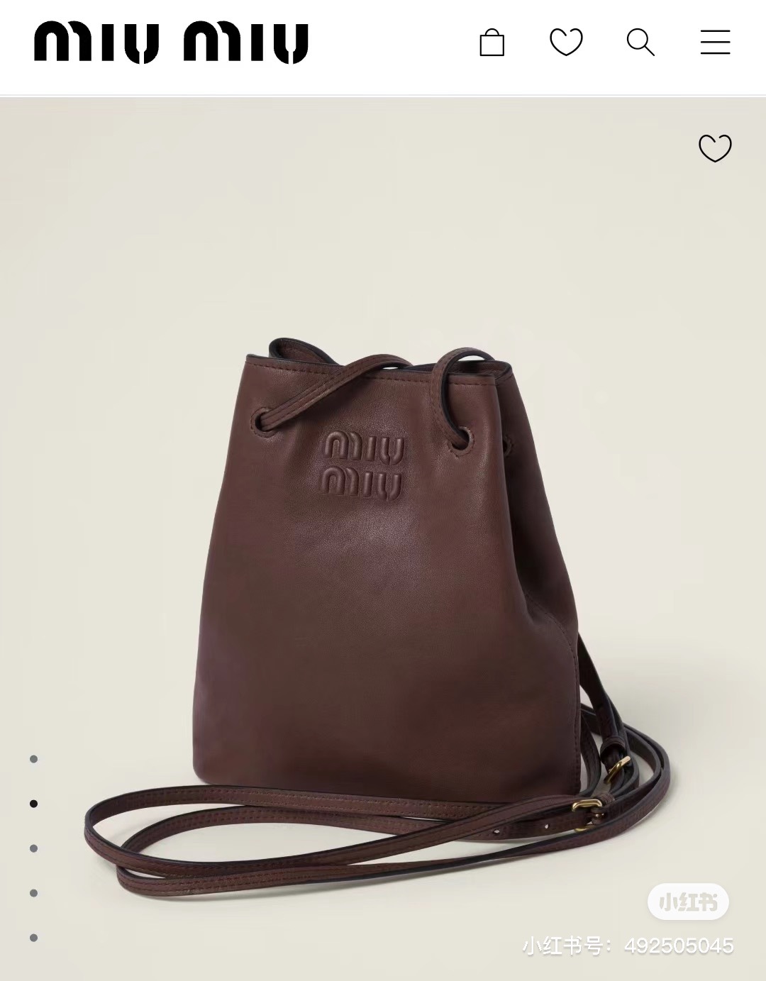 Miu Miu Oak Nappa Leather Mini-bag | Miu Miu