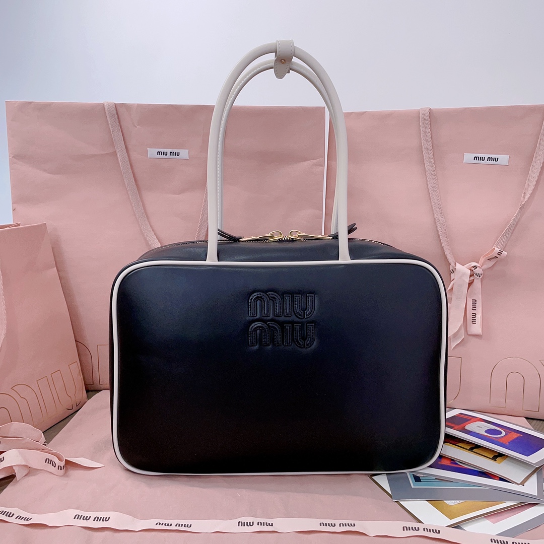 MIUMIU Shoulder Bag Women One Shoulder W Handle Leather