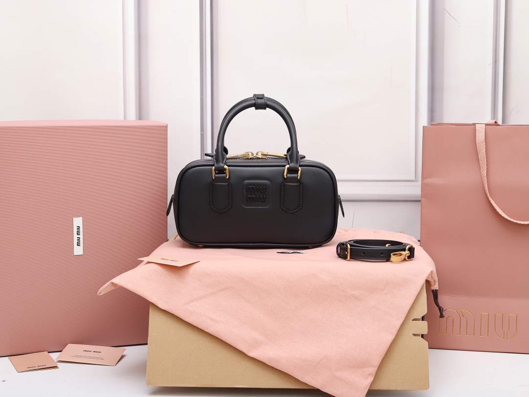 Miu Miu Black Arcadie Leather Mini-bag | Miu Miu