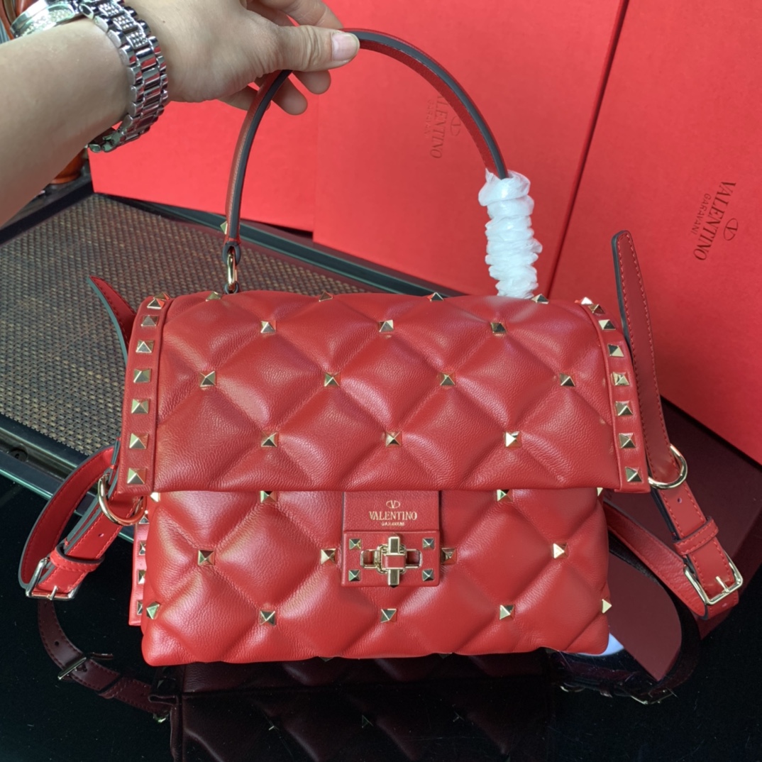 Valentino Studded Gavarani Shoulder Bag VAB052129