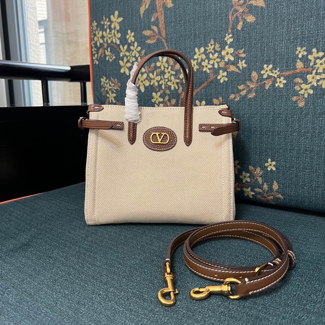 Valentino Garavani Antibes Medium Canvas Shopping Bag