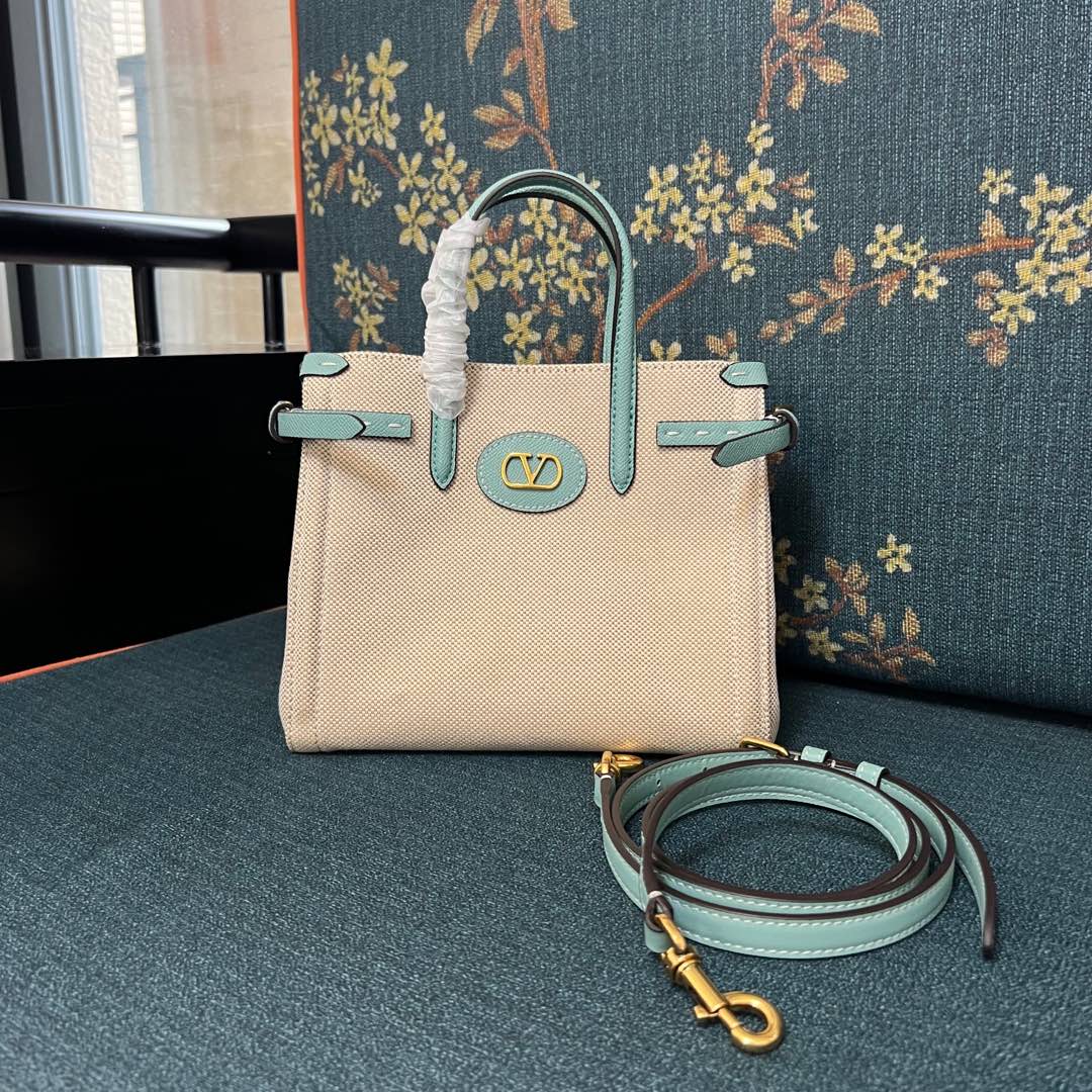Valentino Garavani Antibes Small Leather Tote Bag |