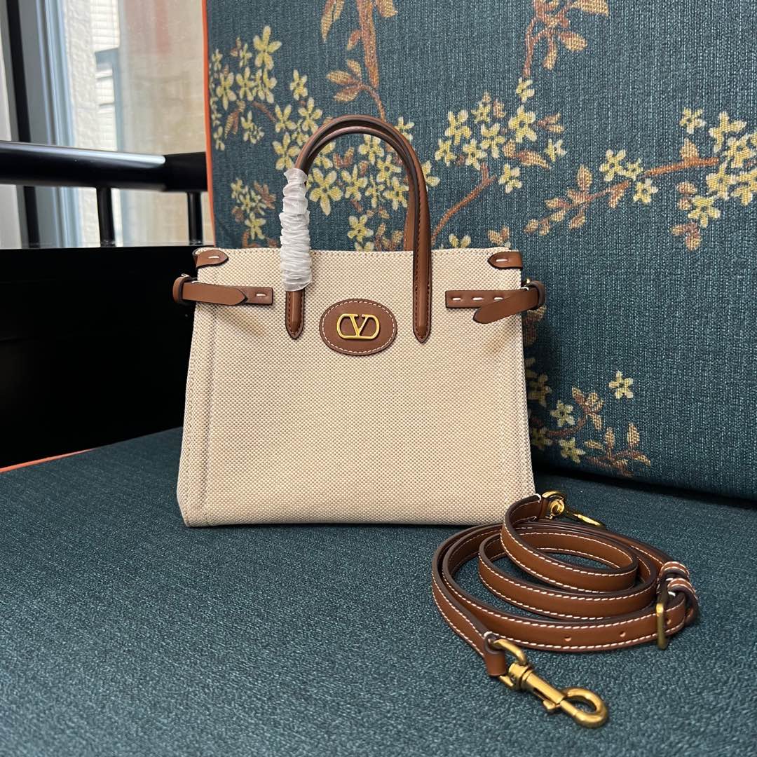 Valentino Garavani Antibes Medium Canvas Shopping Bag