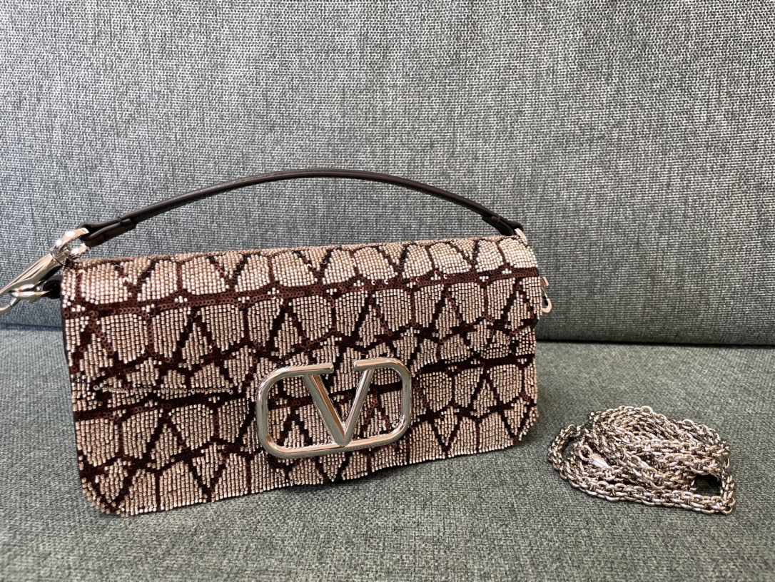 Valentino Dusty Pink Iconographe Canvas Loco Flap