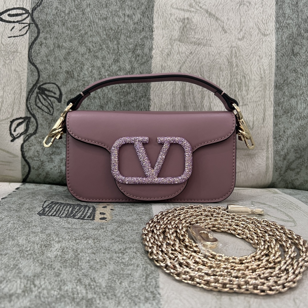 VALENTINO GARAVANI LOCÒ SMALL SHOULDER BAG WITH