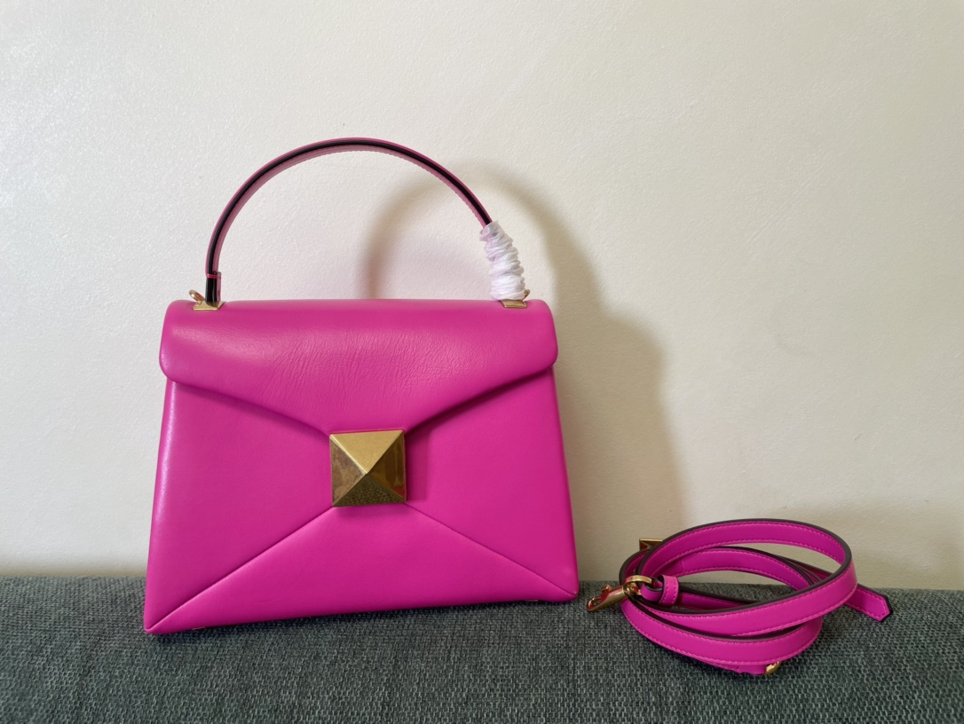 Valentino Rockstud Top Handle Bag – Pink Handle Bags, Valentino  00229