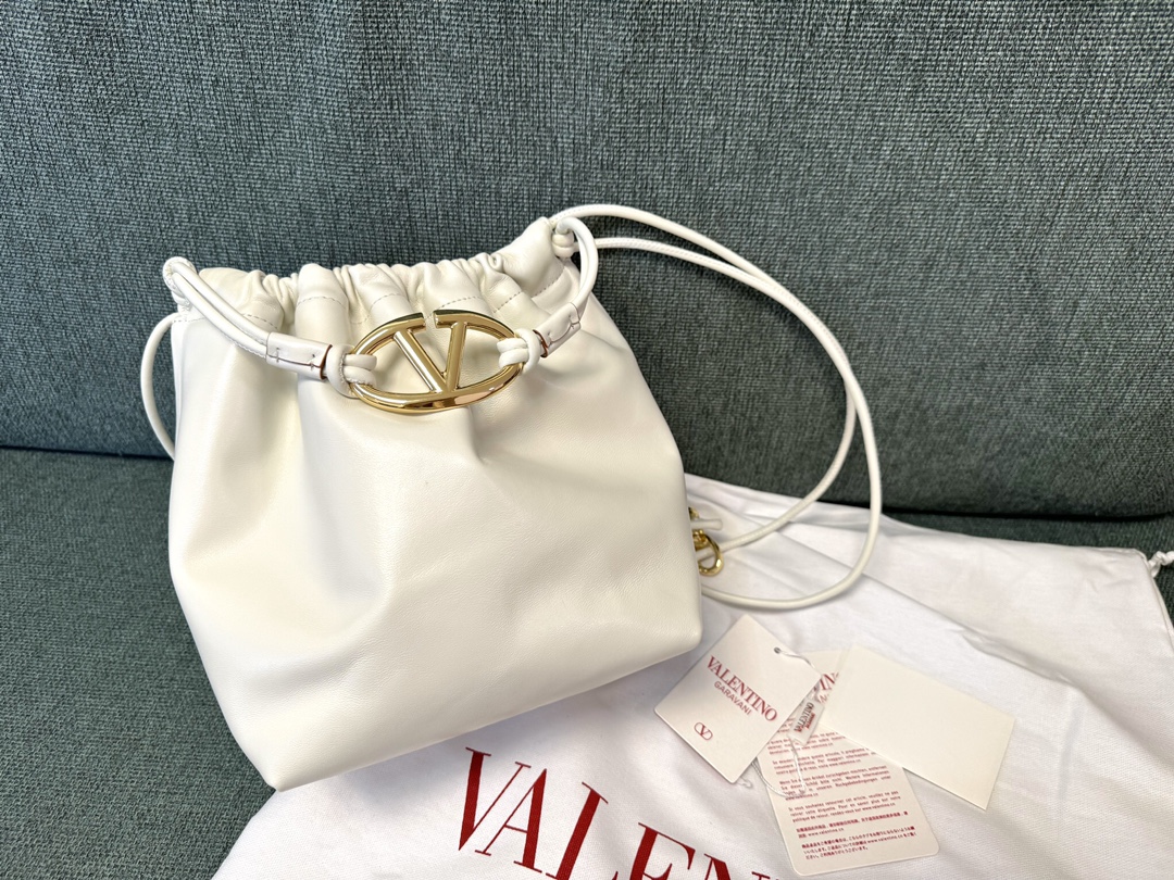 Valentino Vlogo Bucket Bag – Neutrals Bucket Bags